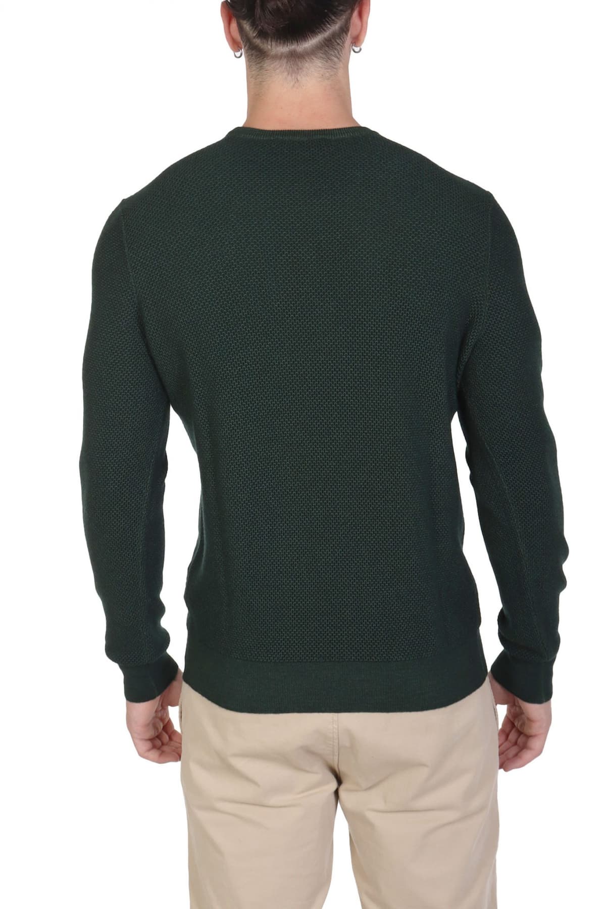 GRAN SASSO ΠΛΕΚΤΟ CREW NECK ΠΡΑΣΙΝΟ