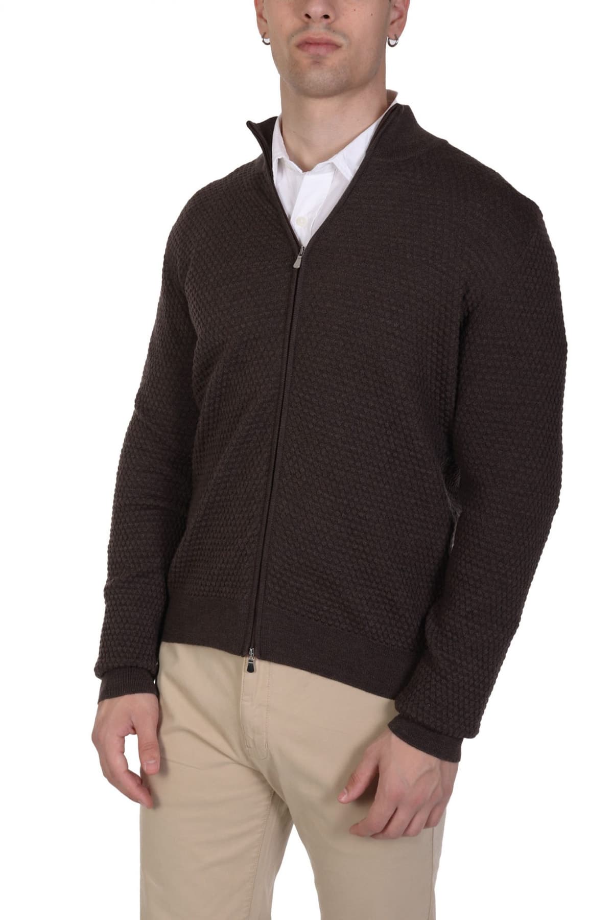 GRAN SASSO ΠΛΕΚΤΟ FULLZIP ΚΑΦΕ