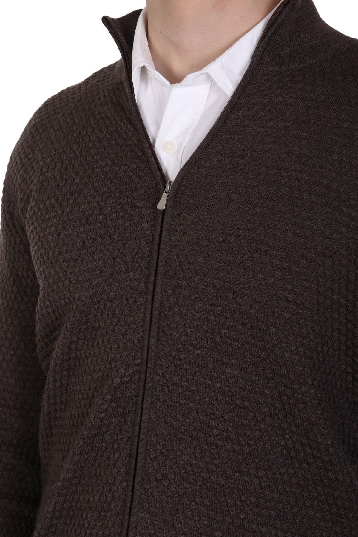 GRAN SASSO ΠΛΕΚΤΟ FULLZIP ΚΑΦΕ