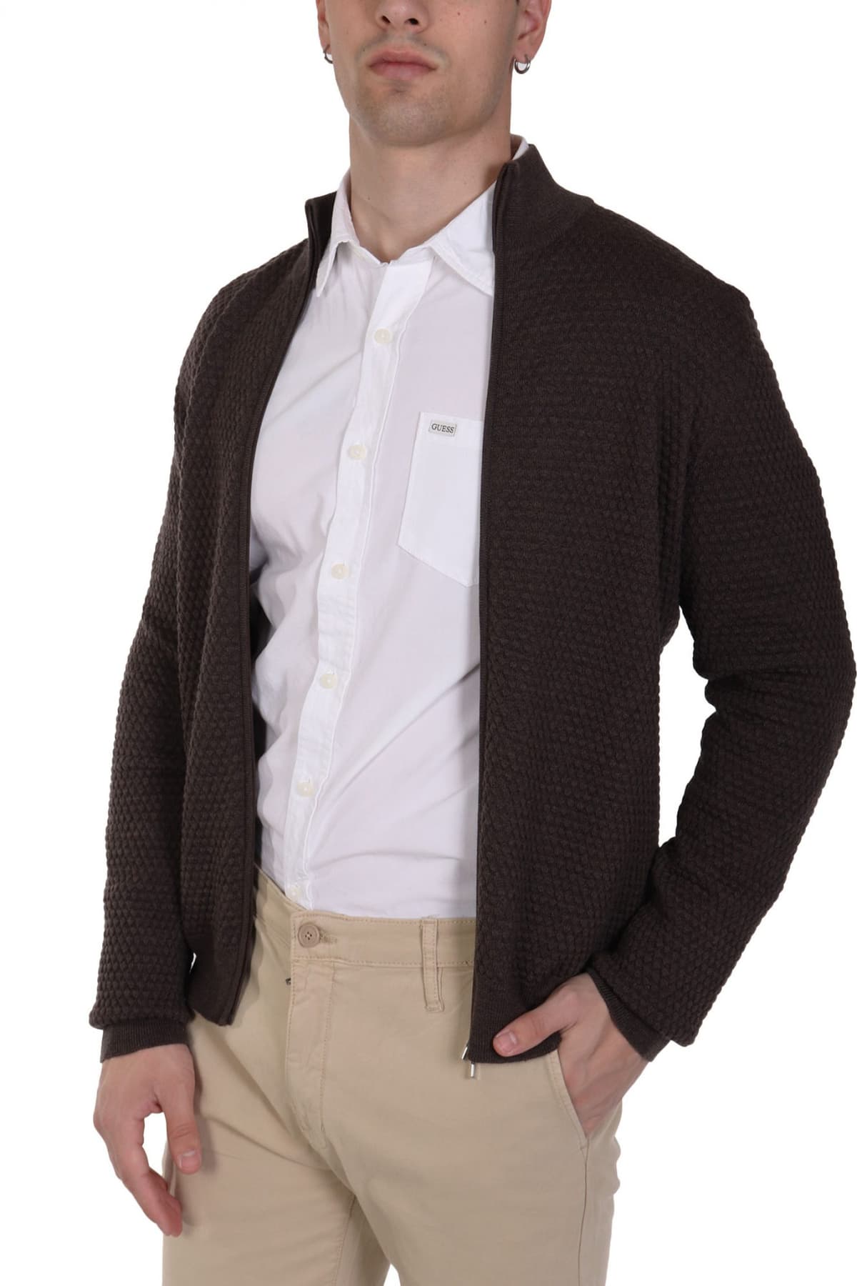 GRAN SASSO ΠΛΕΚΤΟ FULLZIP ΚΑΦΕ