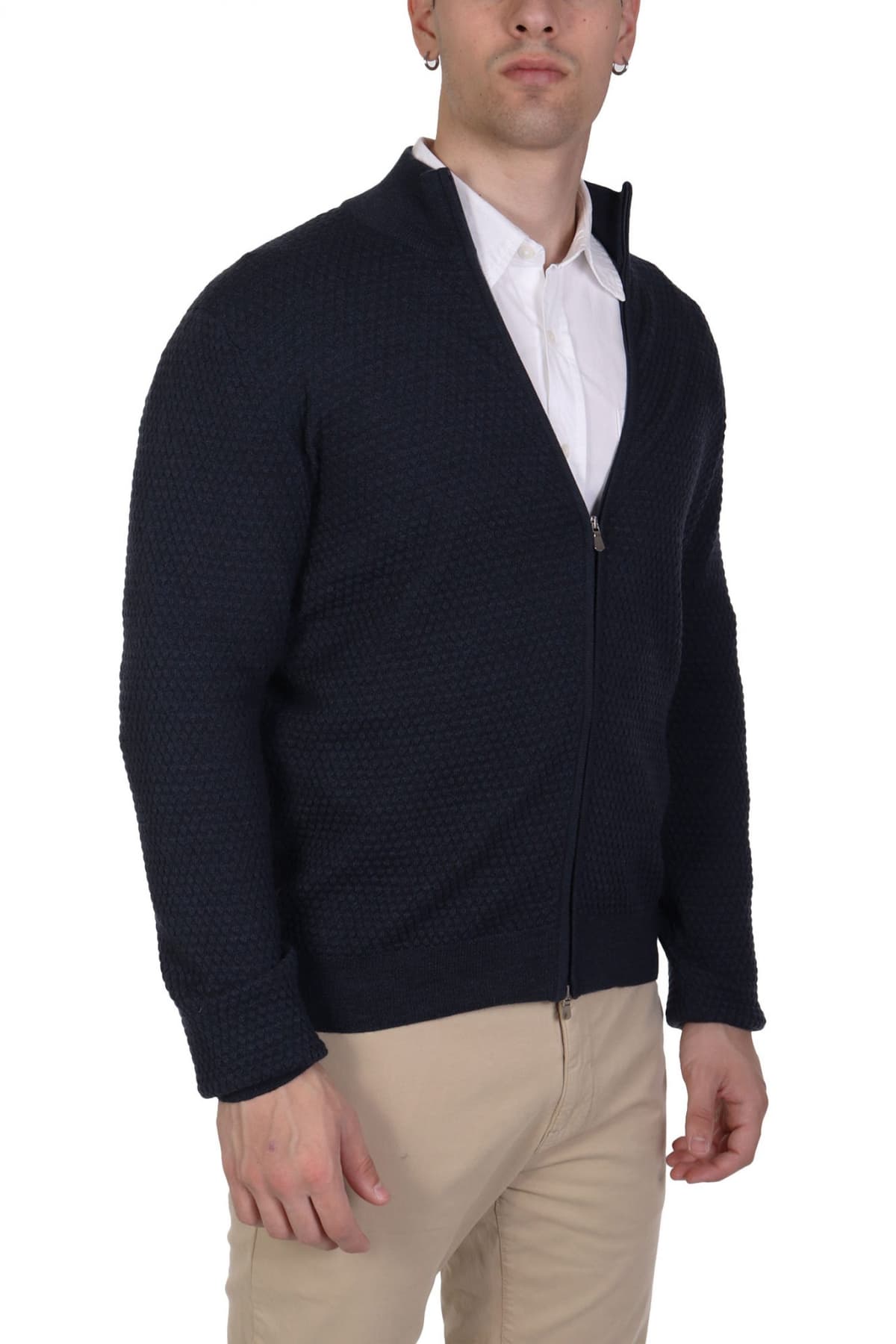 GRAN SASSO ΠΛΕΚΤΟ FULLZIP ΜΠΛΕ