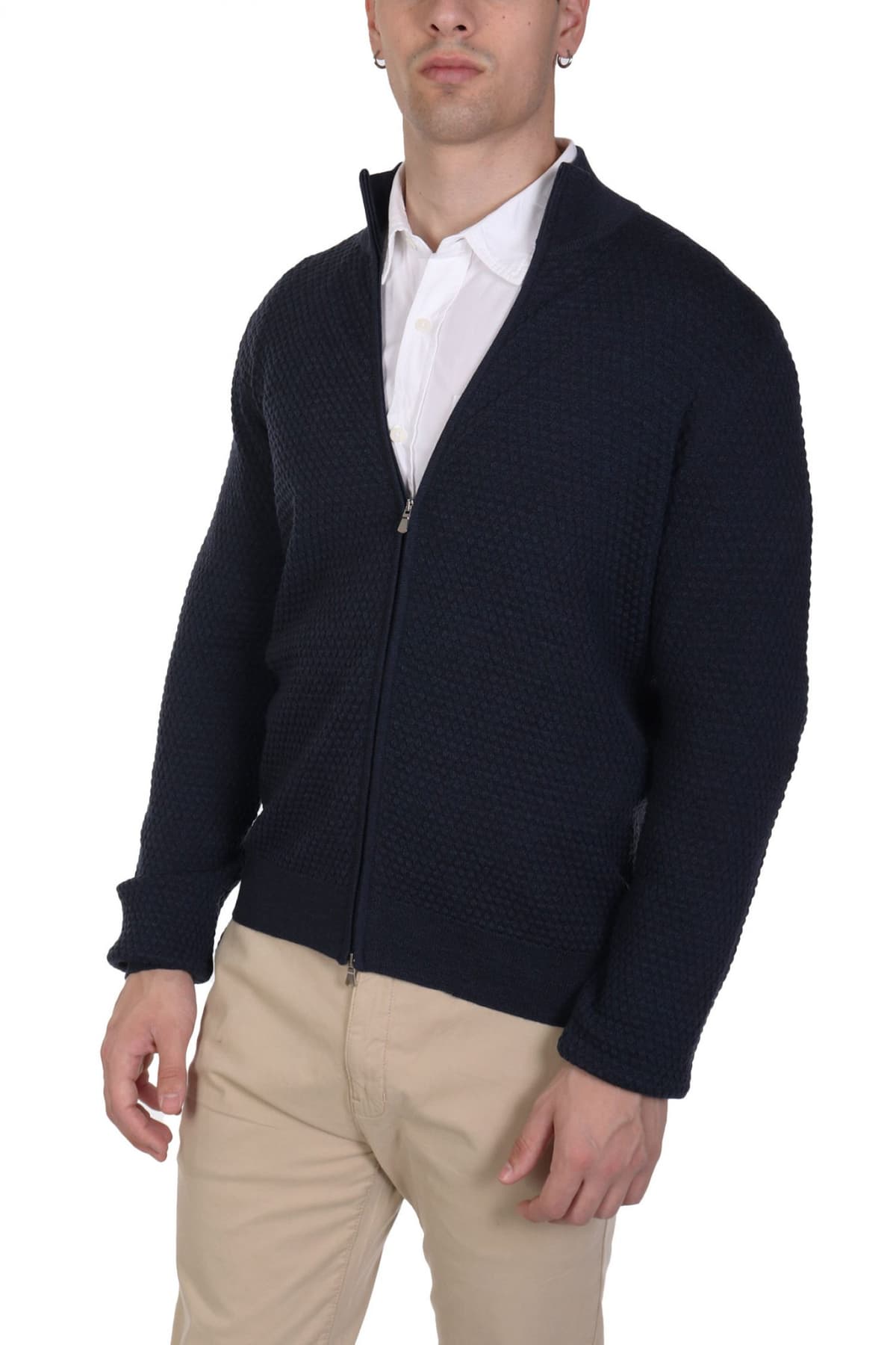 GRAN SASSO ΠΛΕΚΤΟ FULLZIP ΜΠΛΕ