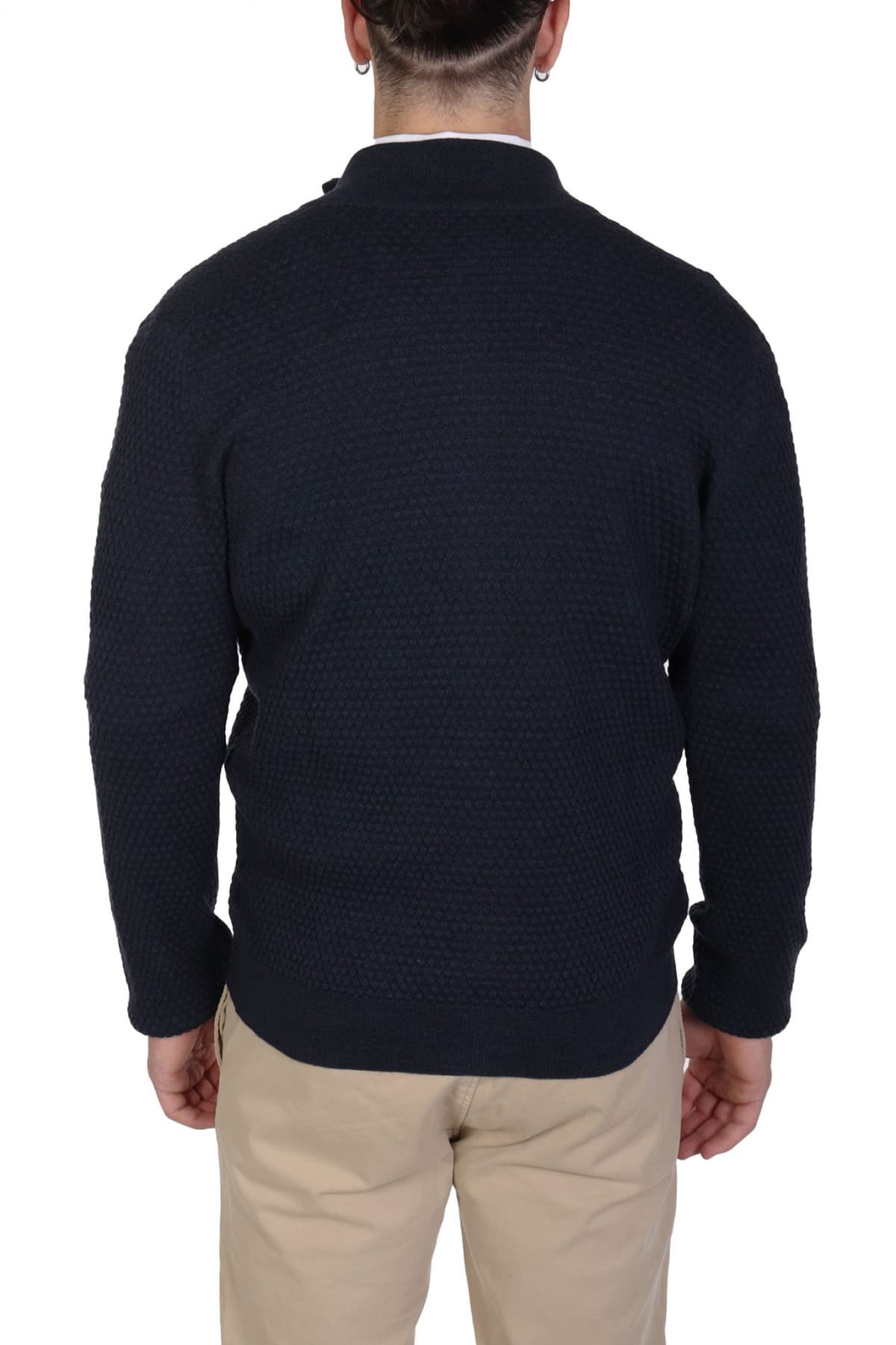 GRAN SASSO ΠΛΕΚΤΟ FULLZIP ΜΠΛΕ