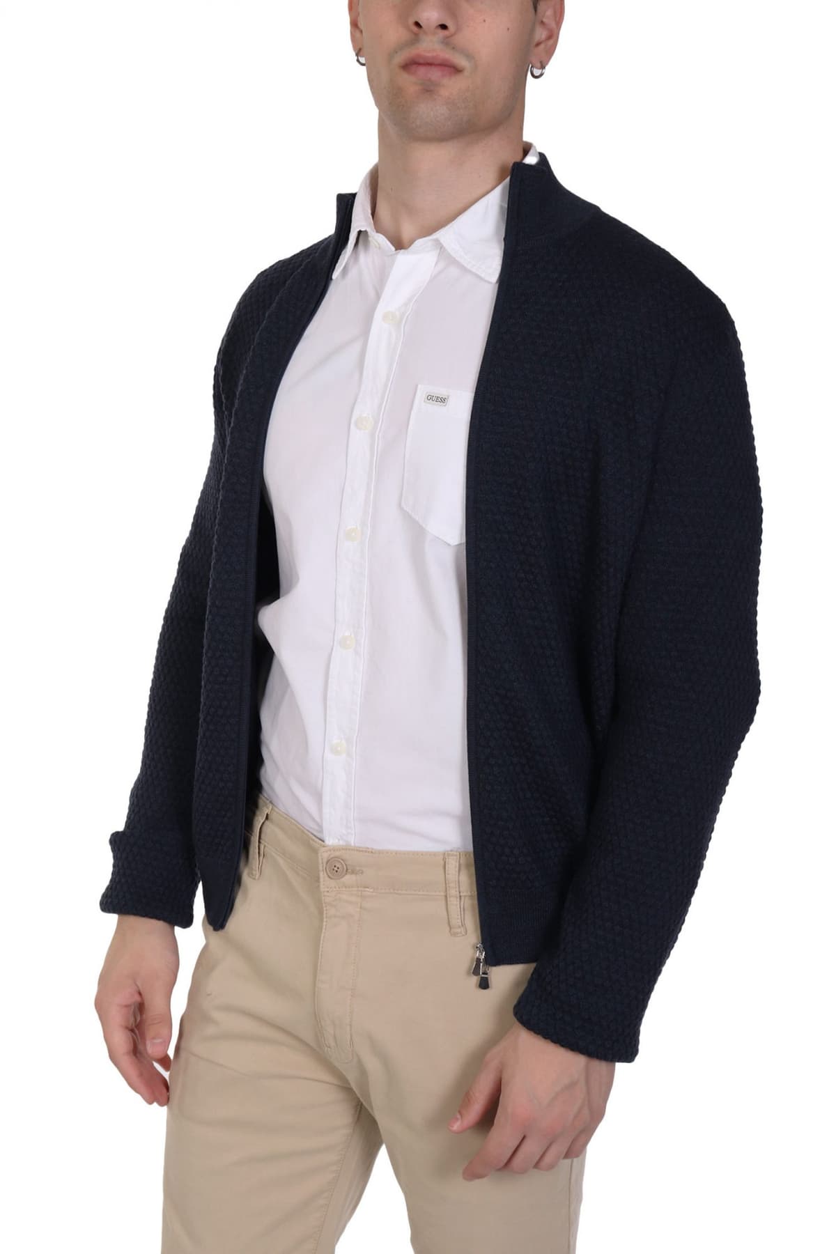 GRAN SASSO ΠΛΕΚΤΟ FULLZIP ΜΠΛΕ