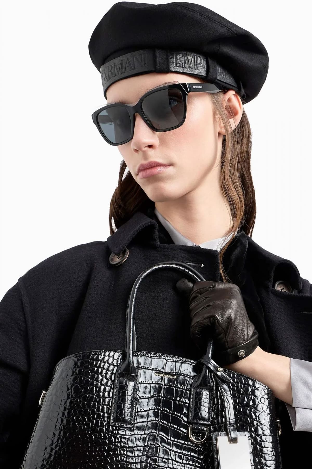 EMPORIO ARMANI ΚΑΠΕΛΟ LOGO ΜΑΥΡΟ