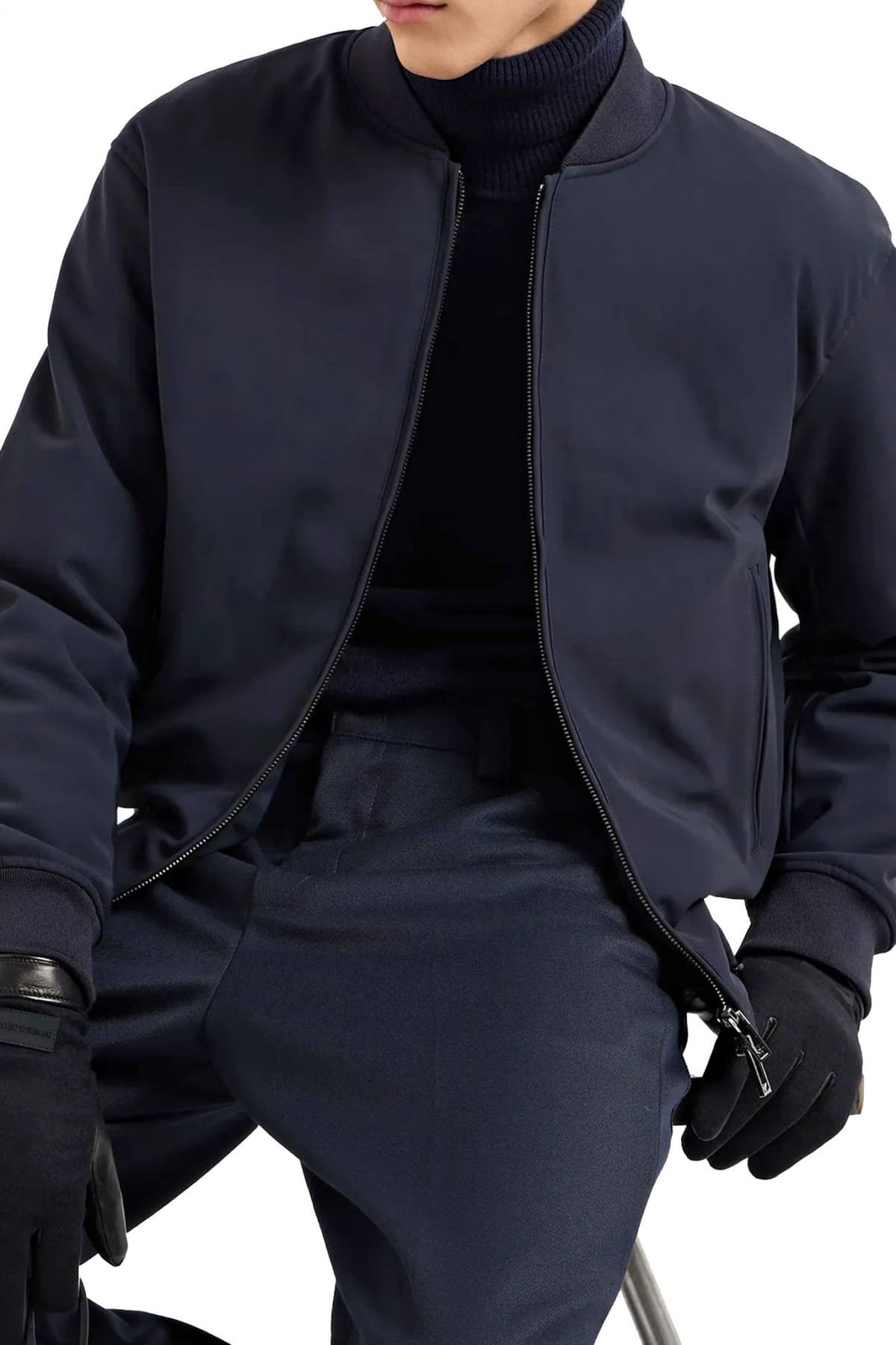 EMPORIO ARMANI ΜΠΟΥΦΑΝ BOMBER ΜΠΛΕ