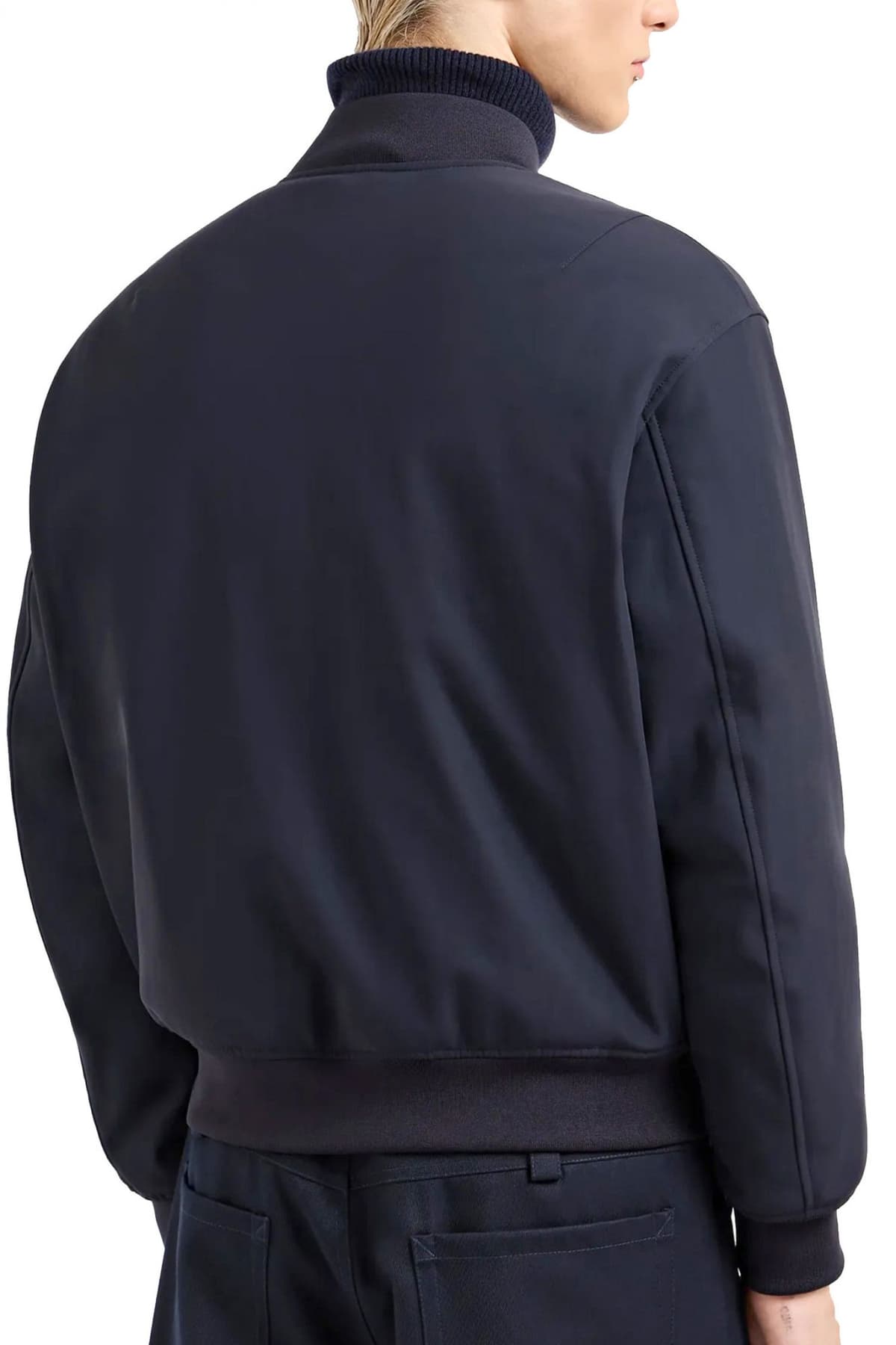 EMPORIO ARMANI ΜΠΟΥΦΑΝ BOMBER ΜΠΛΕ