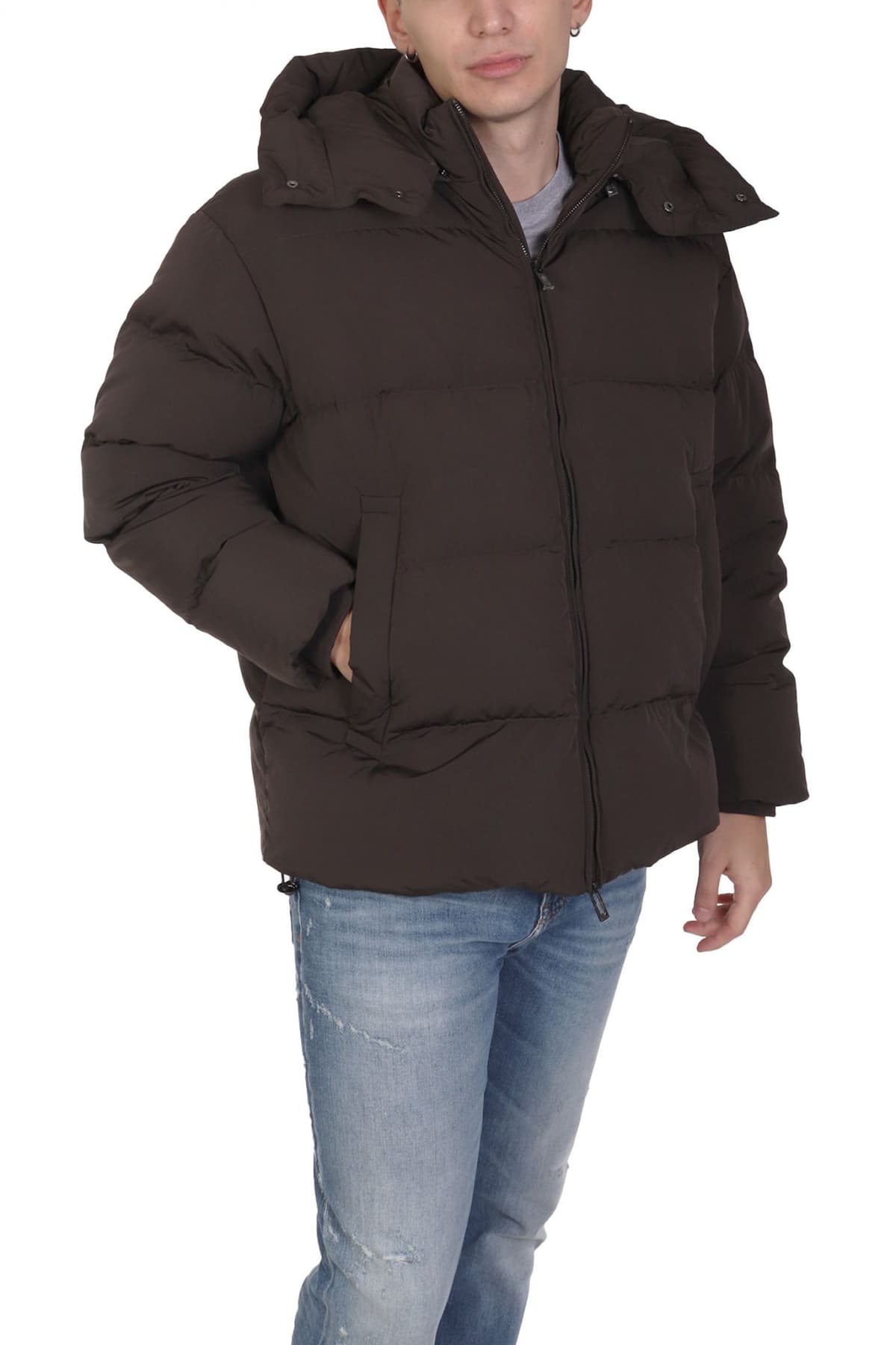 EMPORIO ARMANI ΜΠΟΥΦΑΝ ΠΟΥΠΟΥΛΟ ΑΠΟΣΠΩΜΕΝΗ ΚΟΥΚΟΥΛΑ ΧΑΚΙ