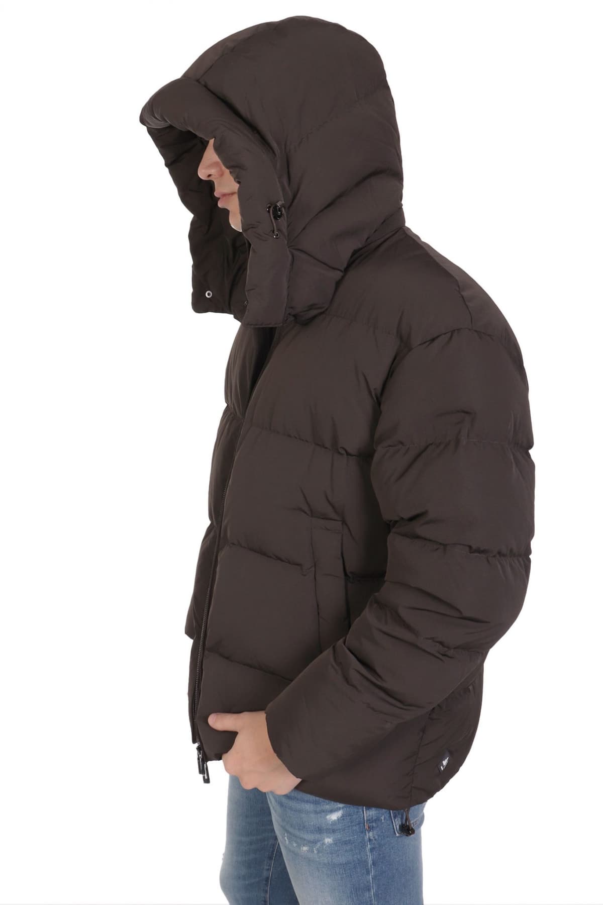 EMPORIO ARMANI ΜΠΟΥΦΑΝ ΠΟΥΠΟΥΛΟ ΑΠΟΣΠΩΜΕΝΗ ΚΟΥΚΟΥΛΑ ΧΑΚΙ