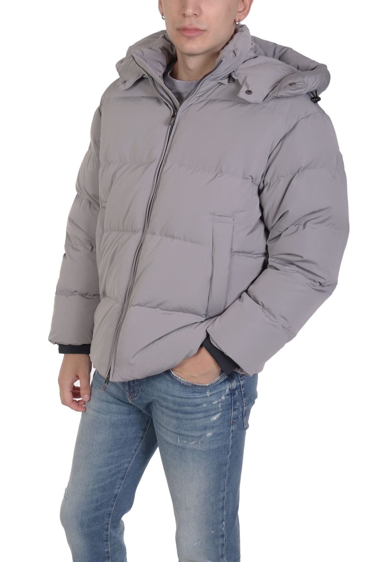 EMPORIO ARMANI ΜΠΟΥΦΑΝ ΠΟΥΠΟΥΛΟ ΑΠΟΣΠΩΜΕΝΗ ΚΟΥΚΟΥΛΑ ΓΚΡΙ