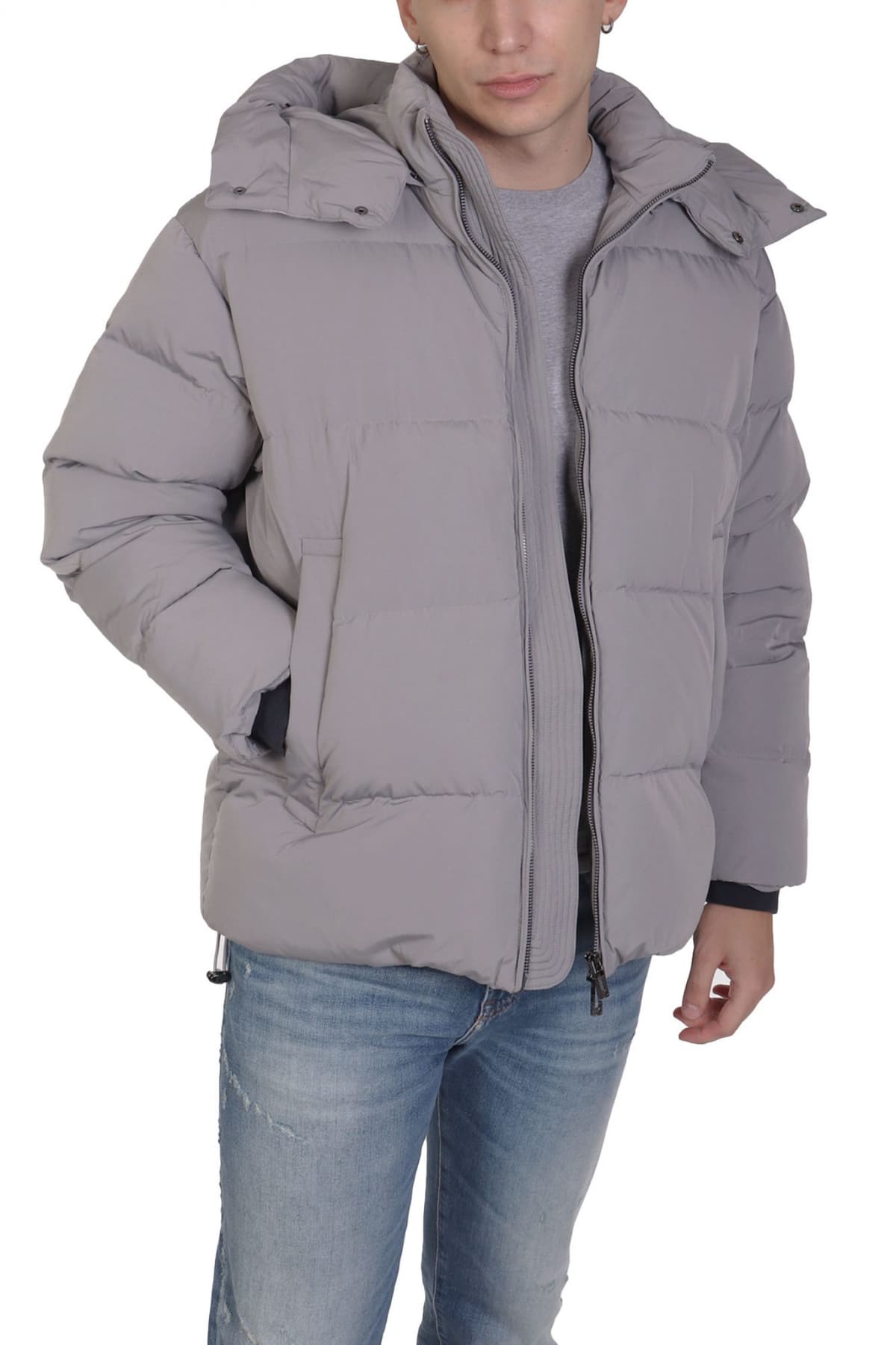 EMPORIO ARMANI ΜΠΟΥΦΑΝ ΠΟΥΠΟΥΛΟ ΑΠΟΣΠΩΜΕΝΗ ΚΟΥΚΟΥΛΑ ΓΚΡΙ