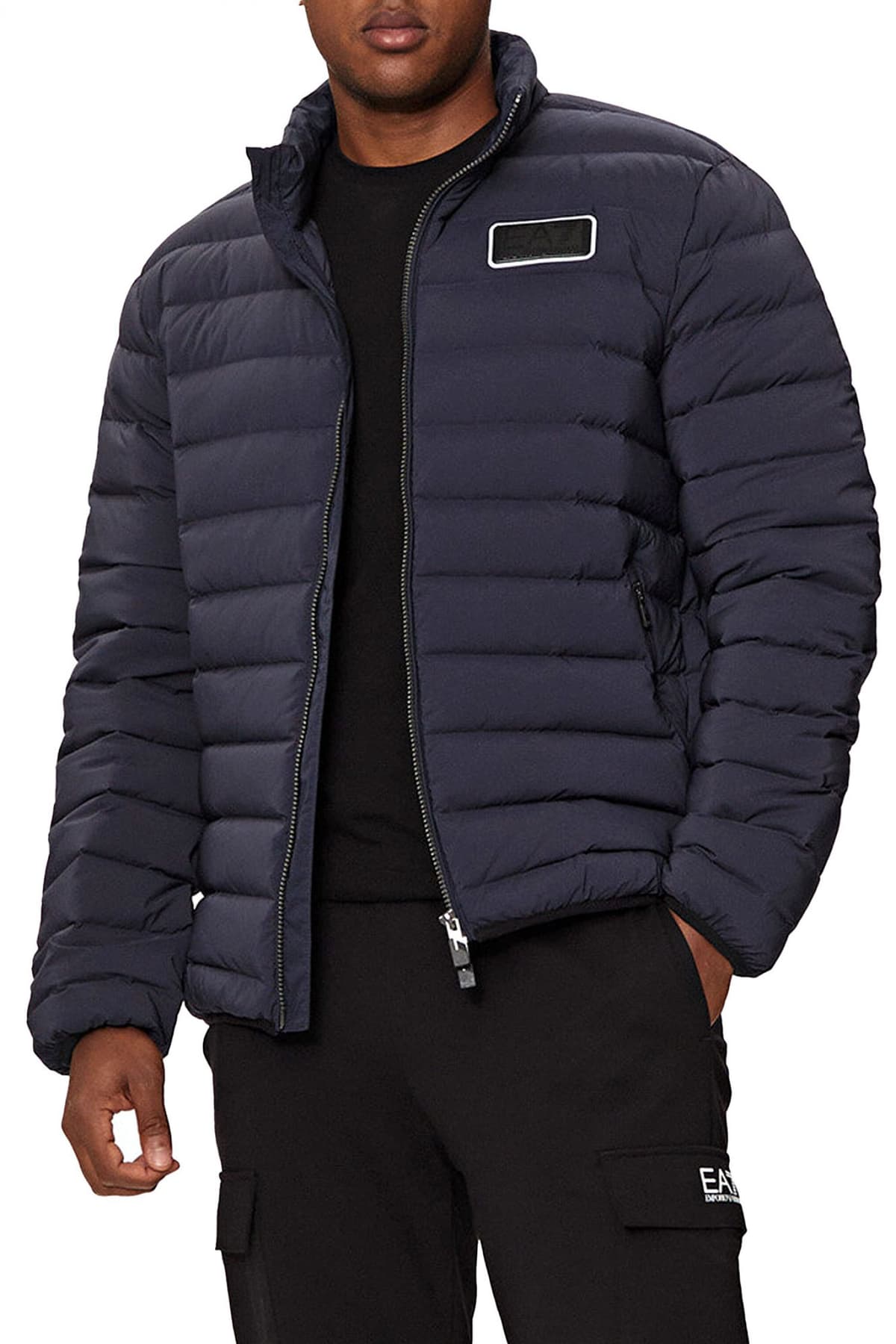 ARMANI 7 ΜΠΟΥΦΑΝ ΦΟΥΣΚΩΤΟ LOGO ΜΠΛΕ