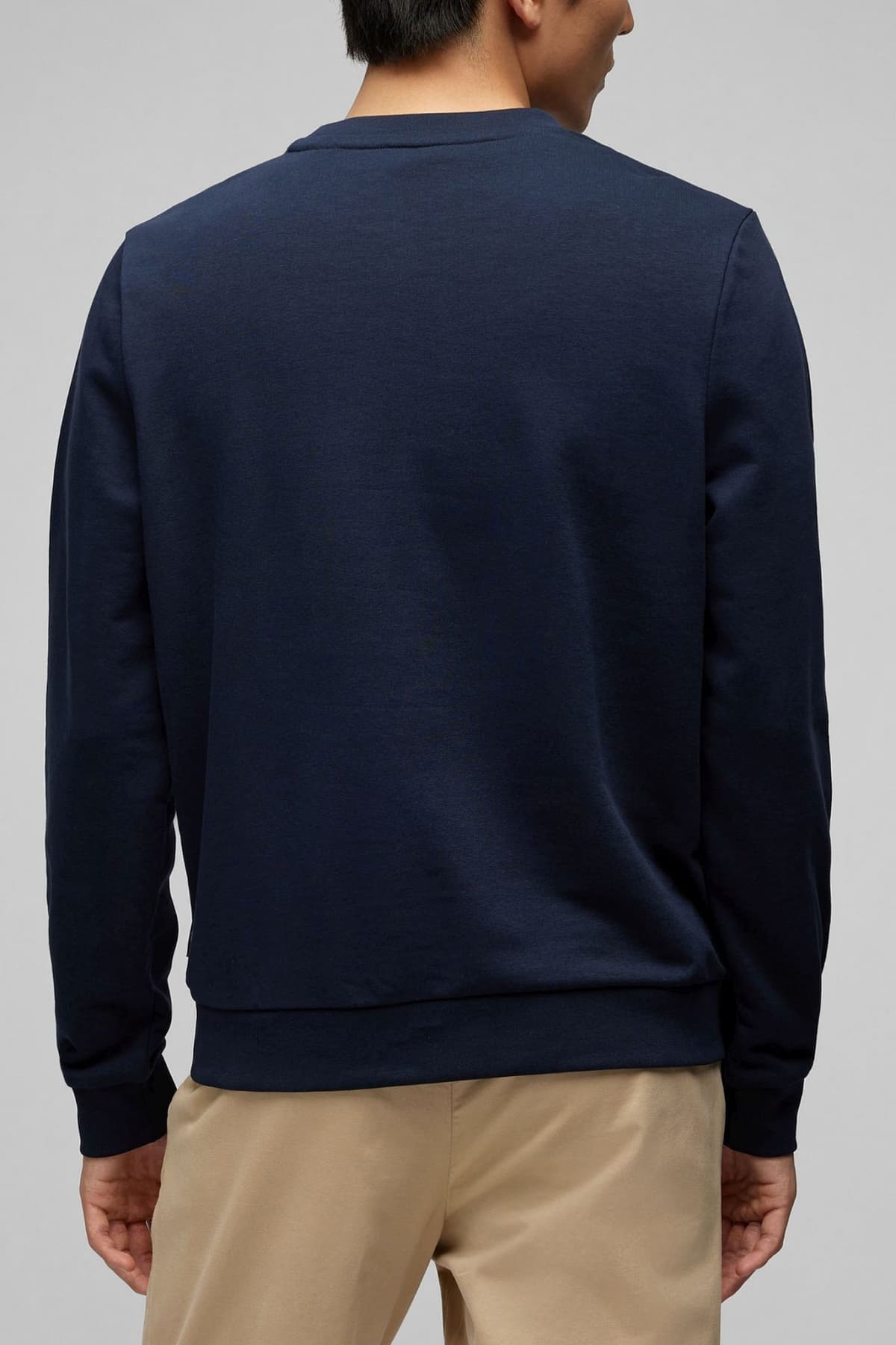 HECHTER ΦΟΥΤΕΡ CREWNECK LOGO ΜΠΛΕ ΣΚΟΥΡΟ