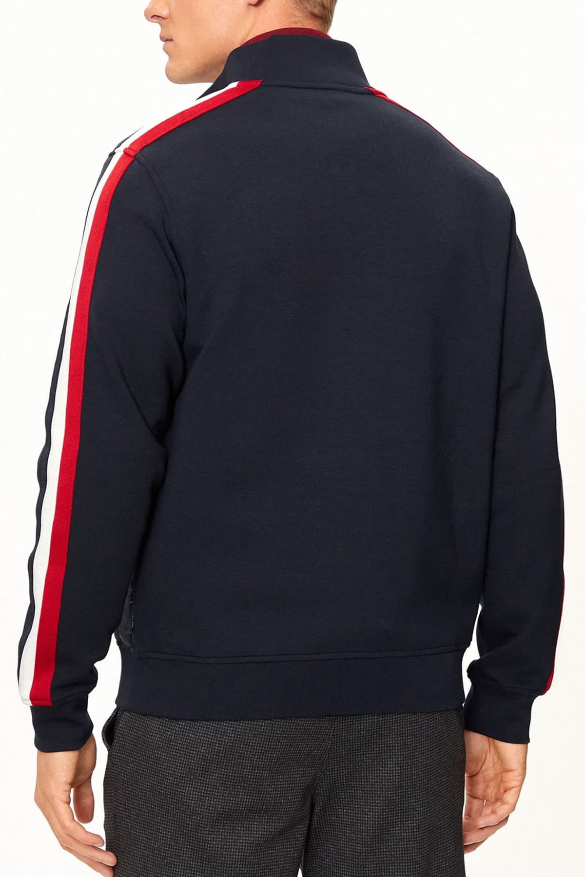 HECHTER ΖΑΚΕΤΑ SWEAT LOGO ΜΠΛΕ ΣΚΟΥΡΟ