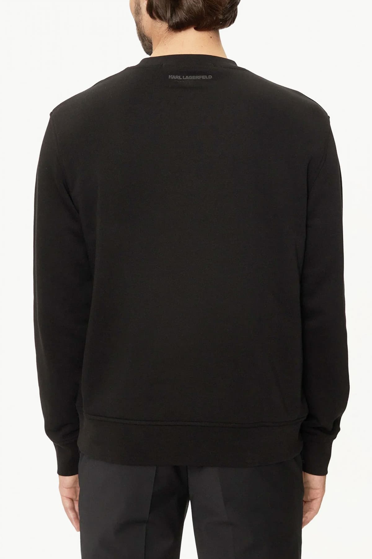 KARL LAGERFELD ΦΟΥΤΕΡ CREW NECK GOLD LOGO ΜΑΥΡΟ