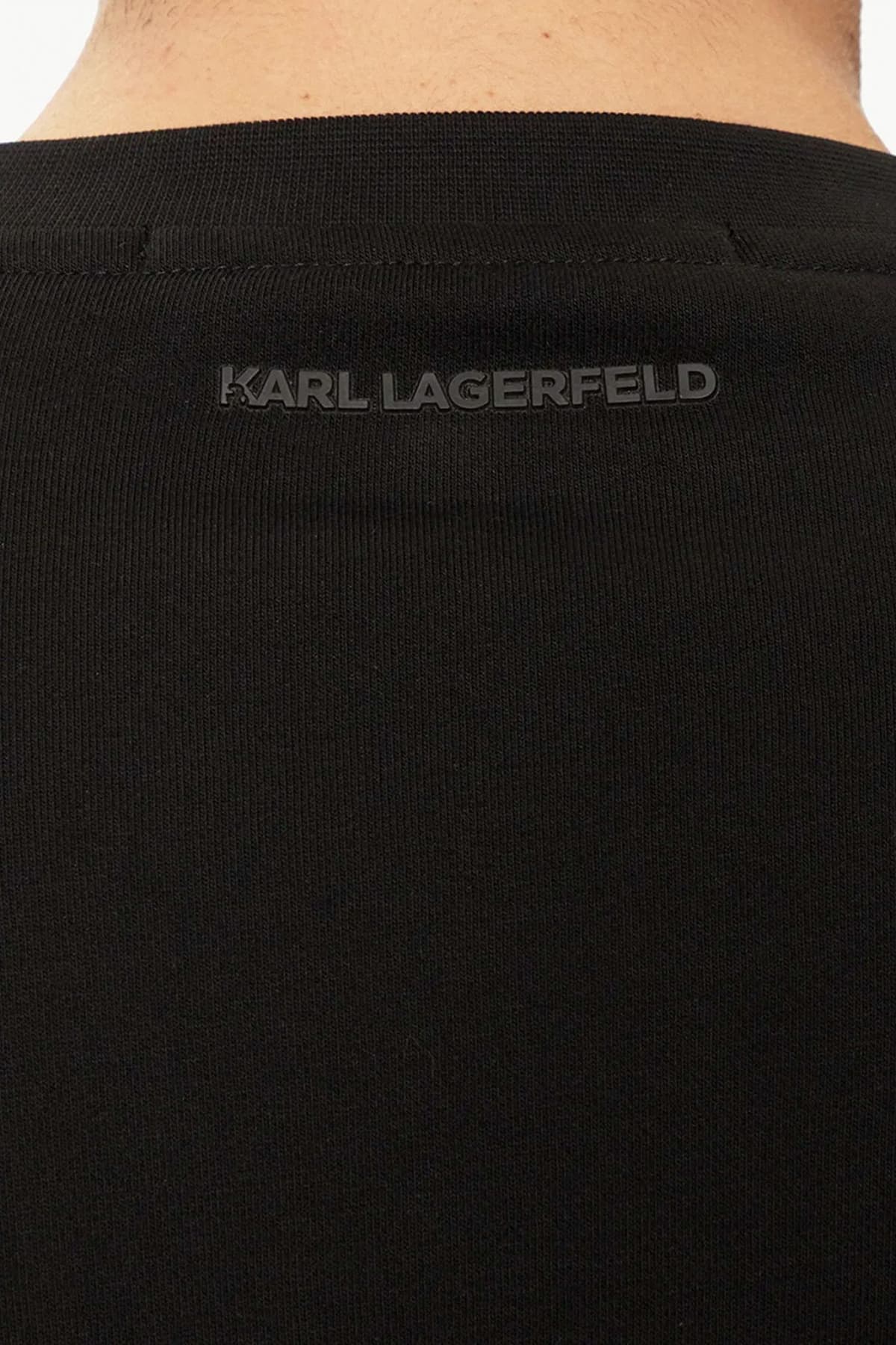 KARL LAGERFELD ΦΟΥΤΕΡ CREW NECK GOLD LOGO ΜΑΥΡΟ