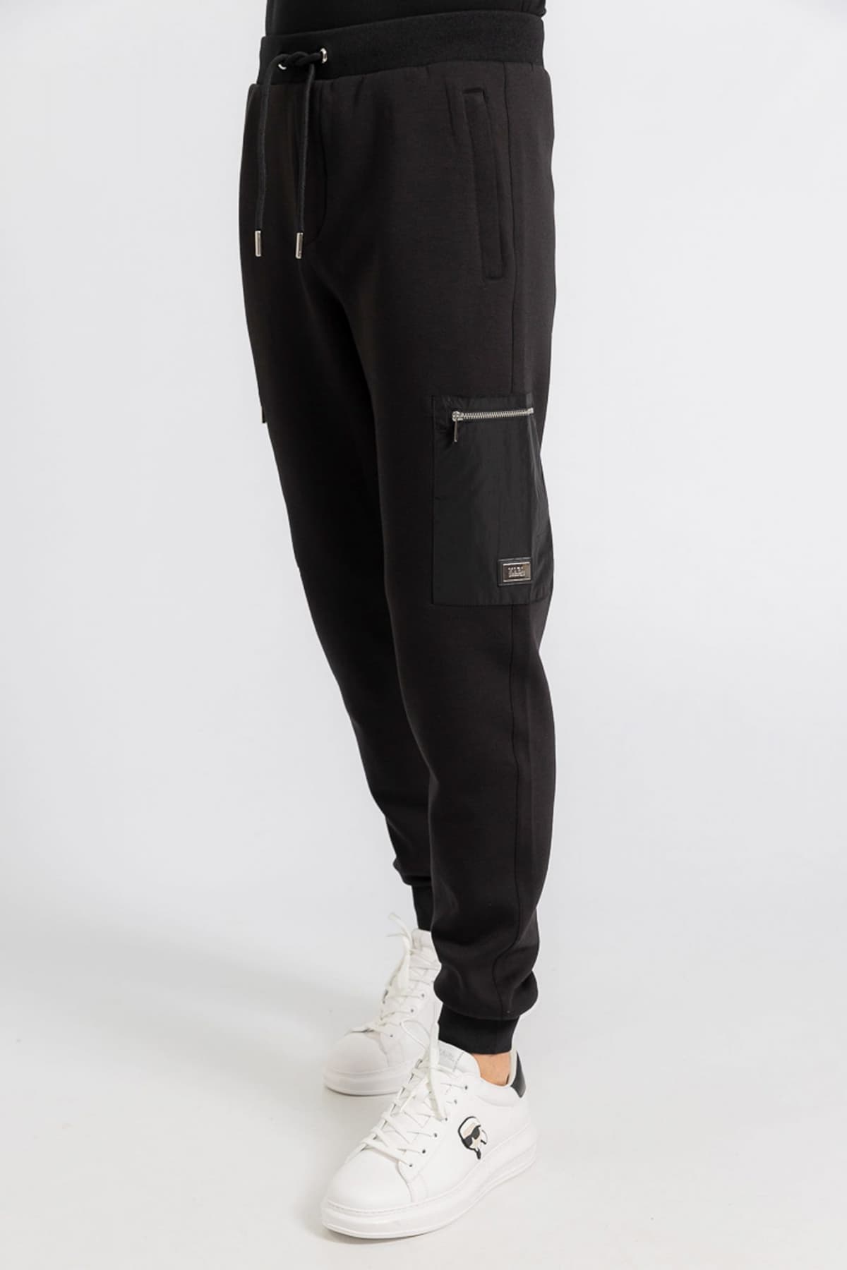 KARL LAGERFELD ΠΑΝΤΕΛΟΝΙ ΦΟΡΜΑ LOGO ΜΑΥΡΟ