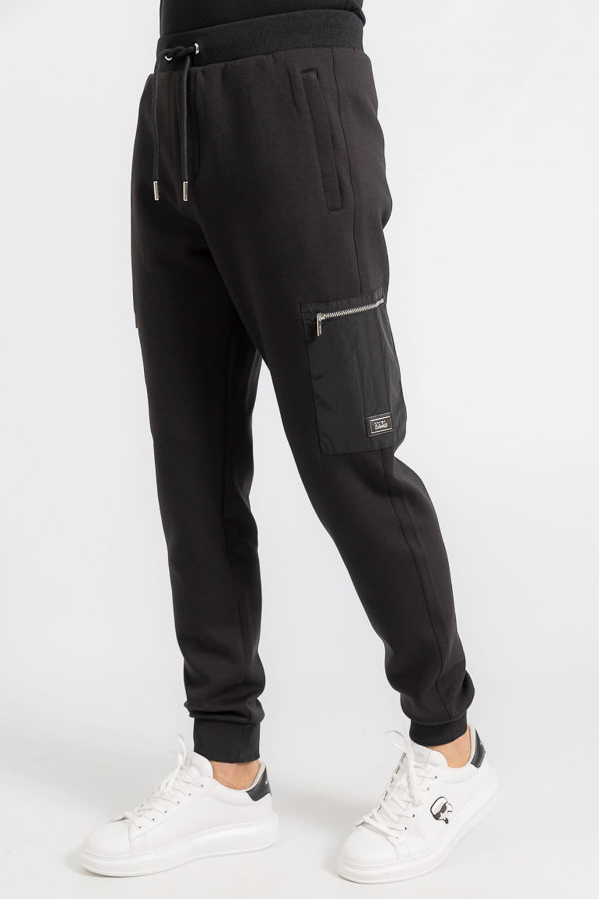 KARL LAGERFELD ΠΑΝΤΕΛΟΝΙ ΦΟΡΜΑ LOGO ΜΑΥΡΟ