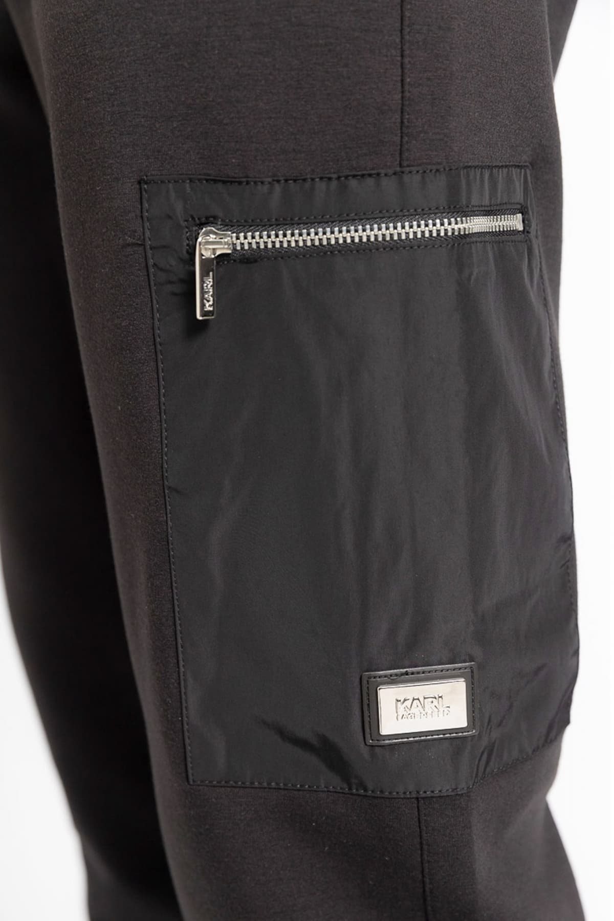 KARL LAGERFELD ΠΑΝΤΕΛΟΝΙ ΦΟΡΜΑ LOGO ΜΑΥΡΟ