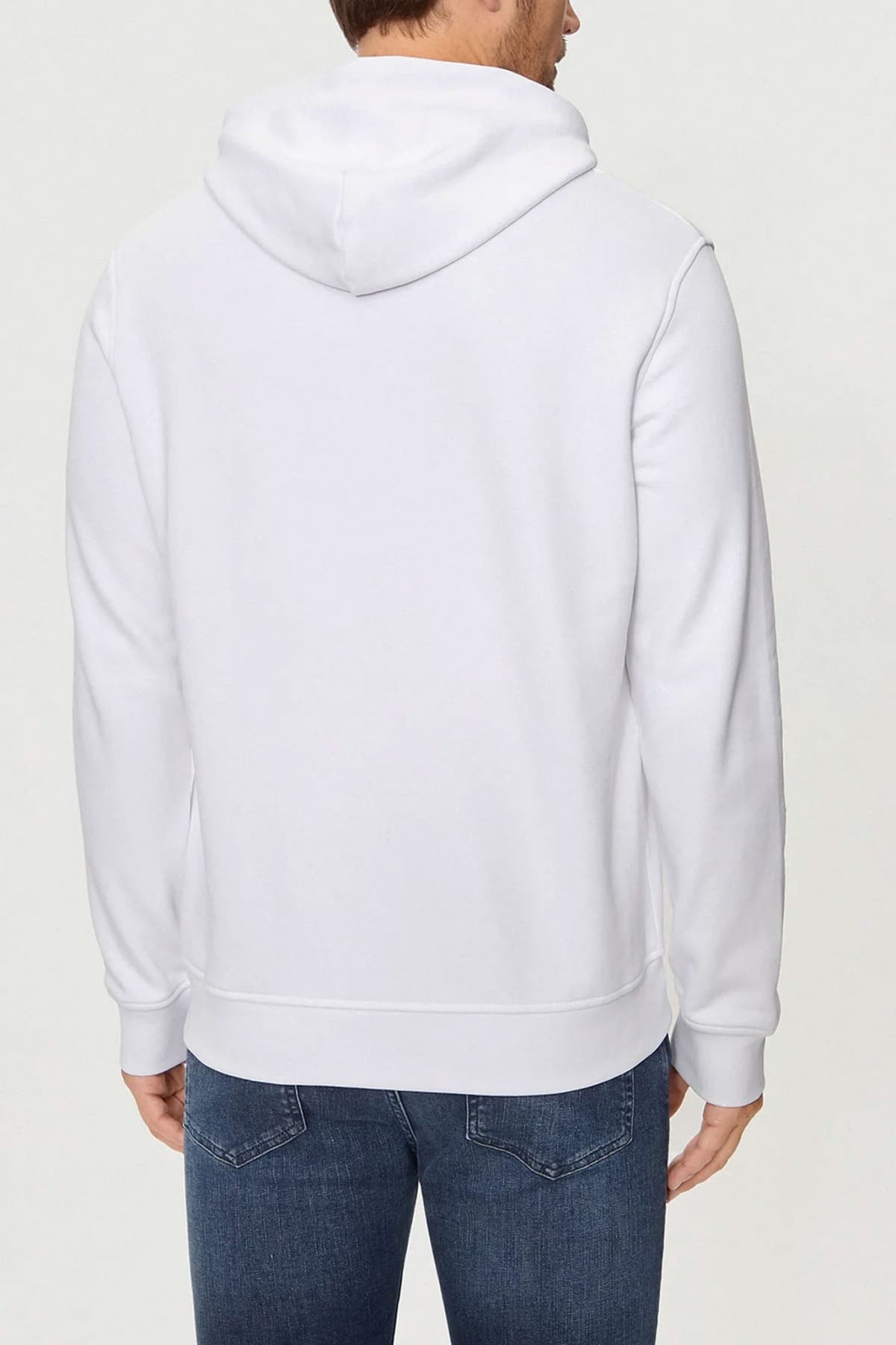 KARL LAGERFELD ΦΟΥΤΕΡ HOODIE LOGO ΛΕΥΚΟ