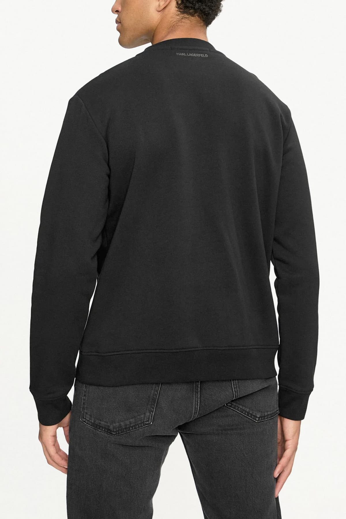 KARL LAGERFELD ΦΟΥΤΕΡ CREW NECK LOGO ΜΑΥΡΟ