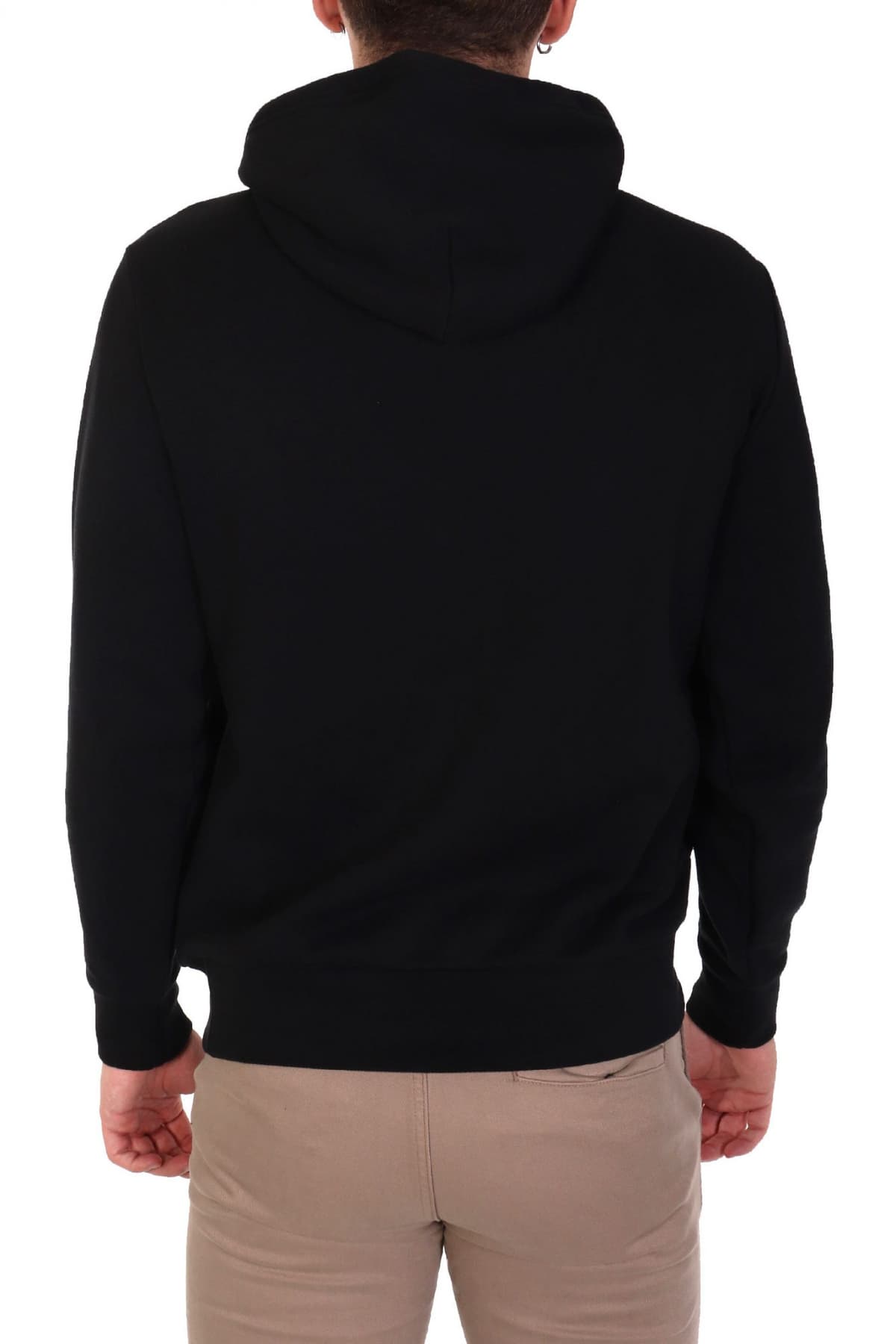 RALPH LAUREN ΦΟΥΤΕΡ HOODIE BIG PONY LOGO ΜΑΥΡΟ