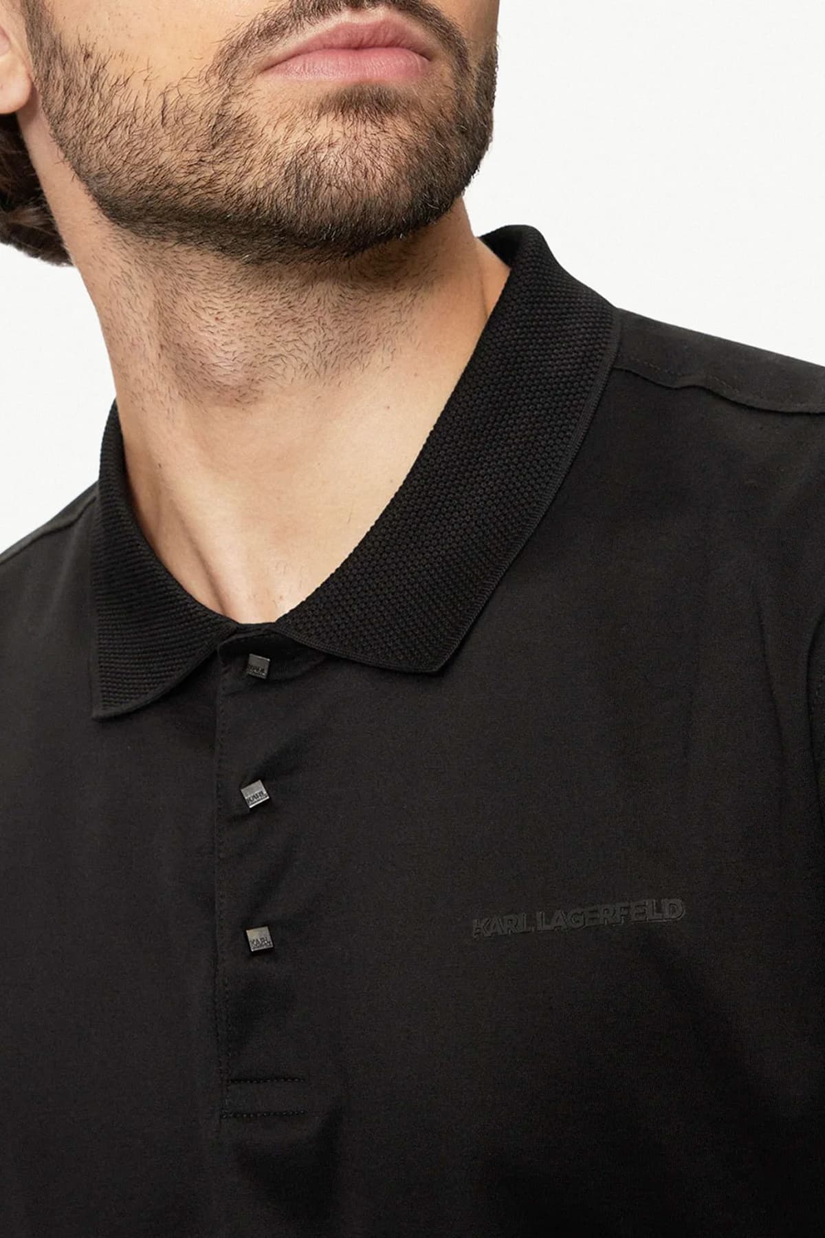 Men's Polo Shirts Karl Lagerfeld Black