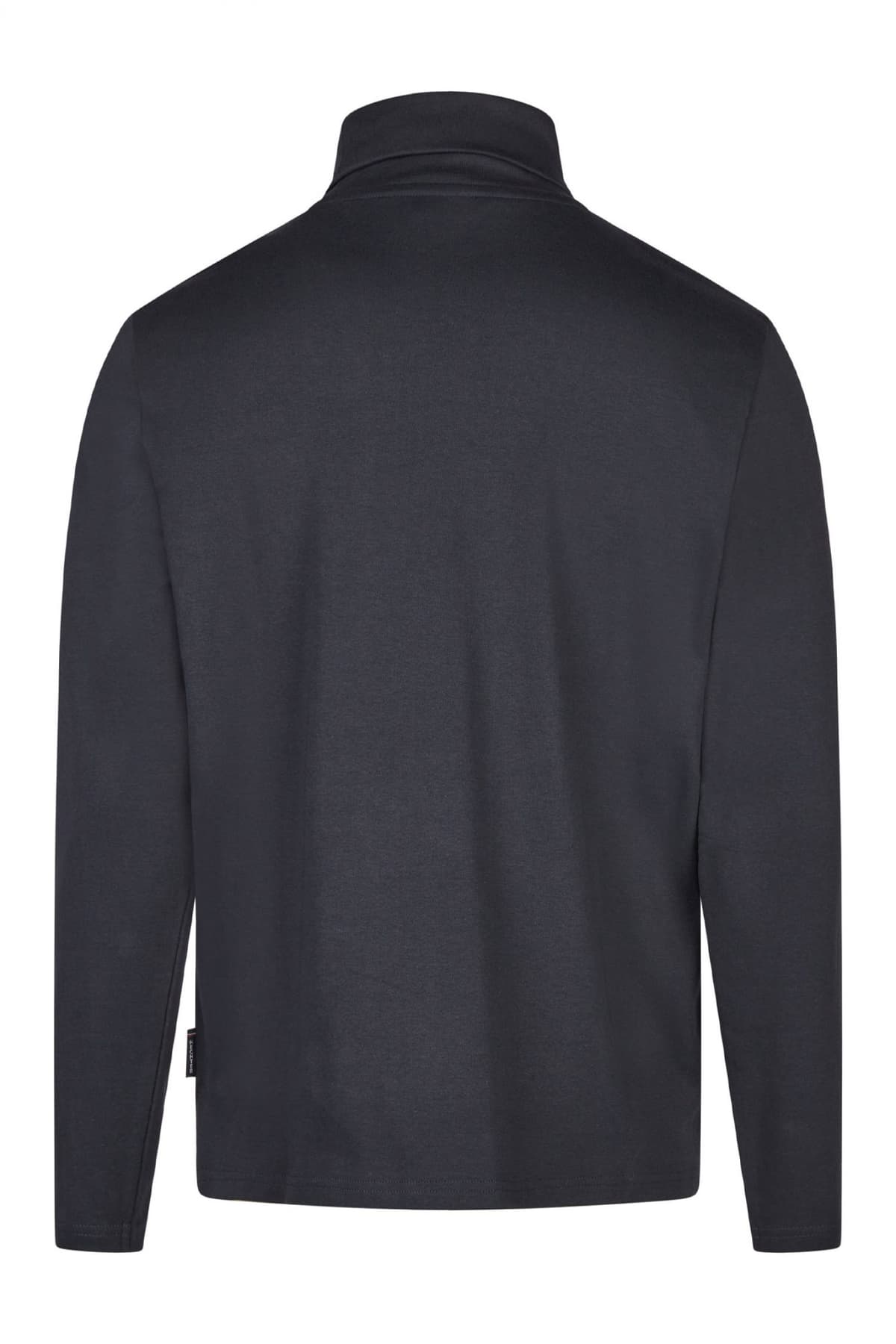 HECHTER T-SHIRT JERSEY ROLLNECK LOGO ΜΠΛΕ