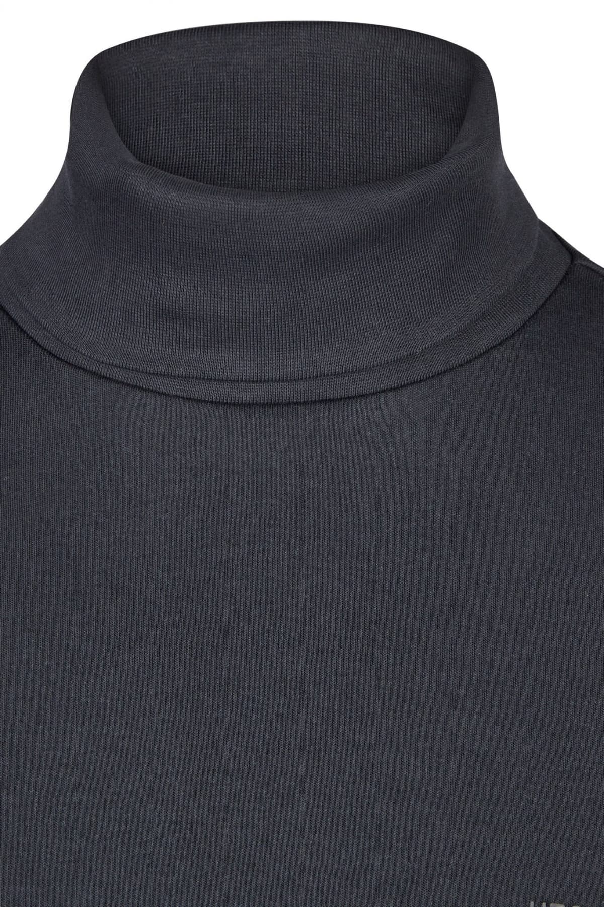HECHTER T-SHIRT JERSEY ROLLNECK LOGO ΜΠΛΕ