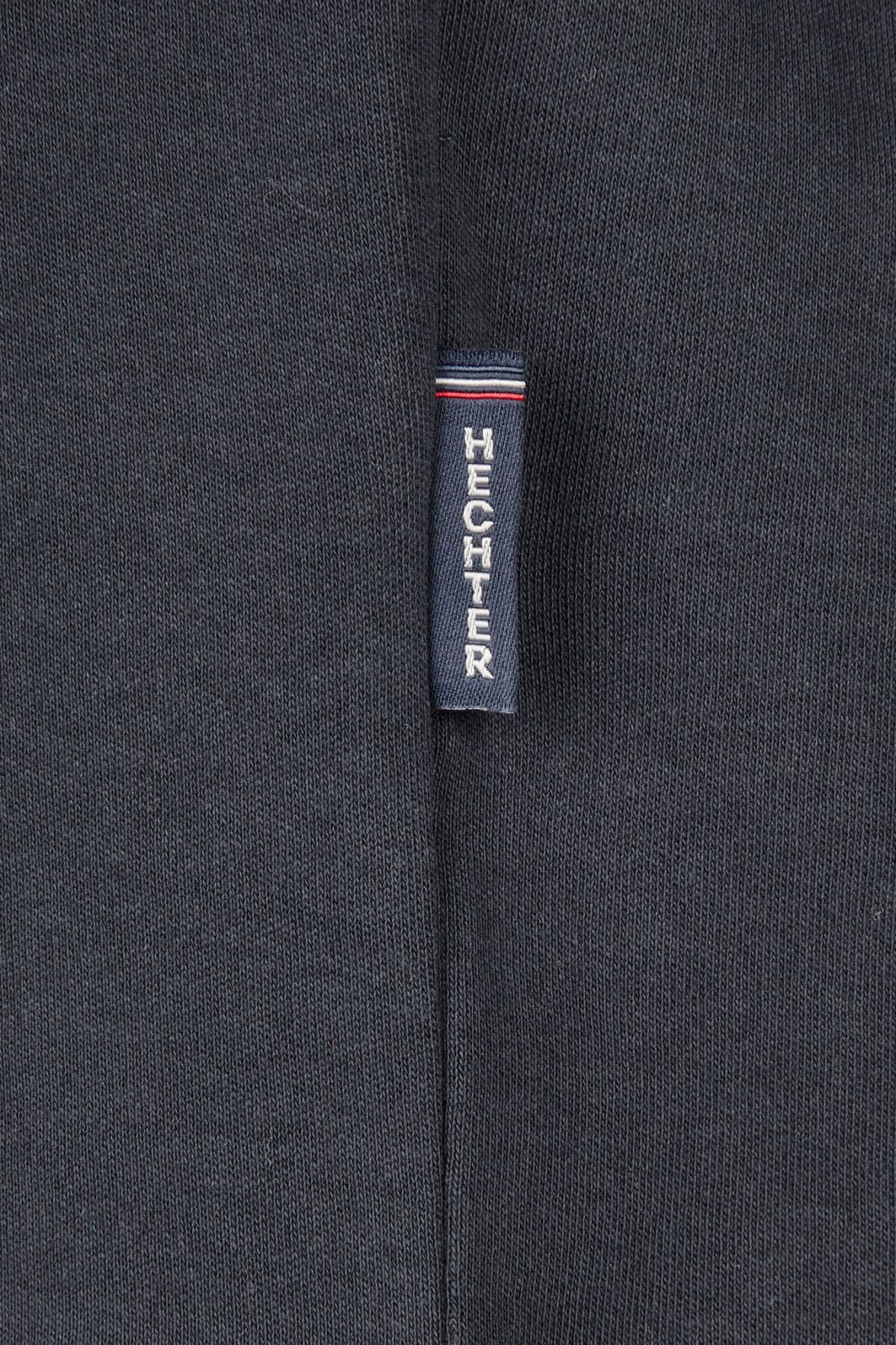 HECHTER T-SHIRT JERSEY ROLLNECK LOGO ΜΠΛΕ