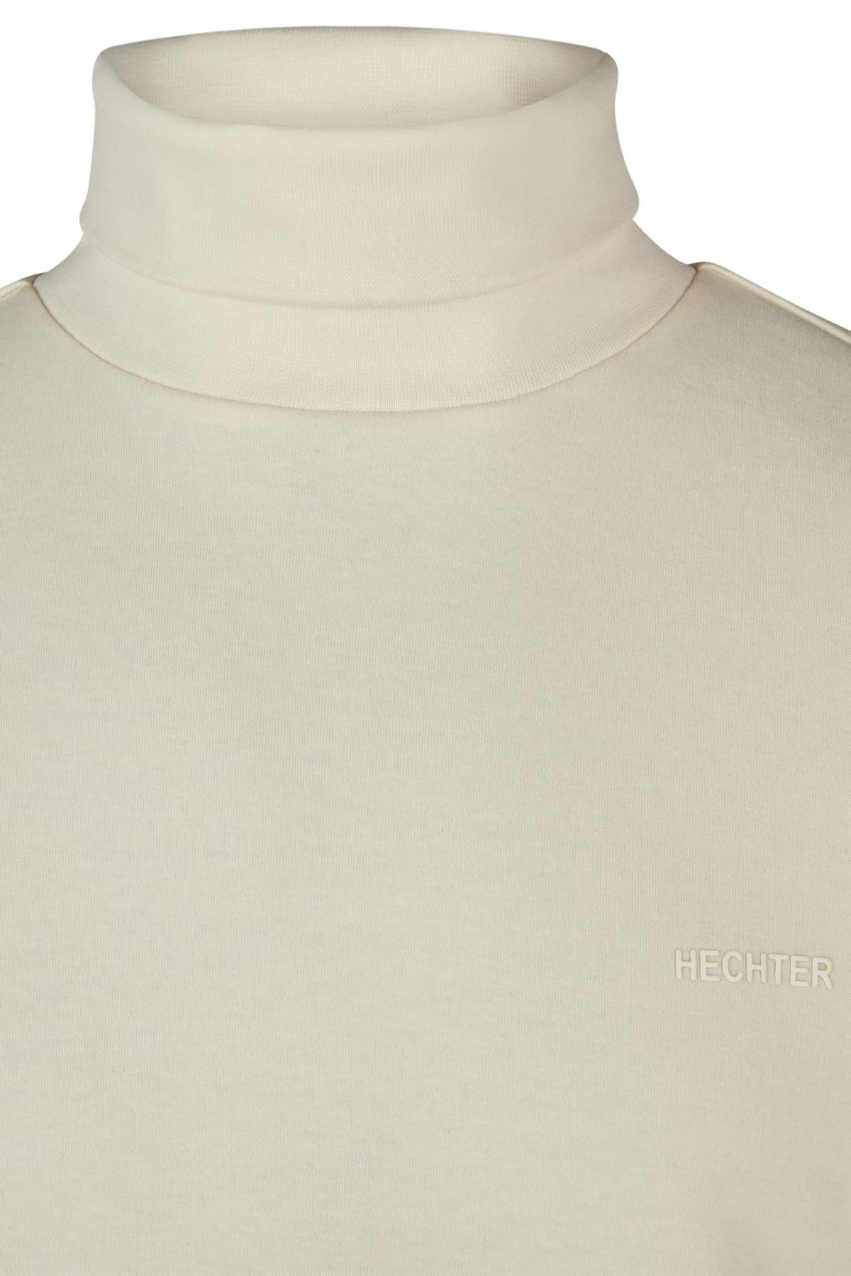 HECHTER T-SHIRT JERSEY ROLLNECK LOGO ΛΕΥΚΟ