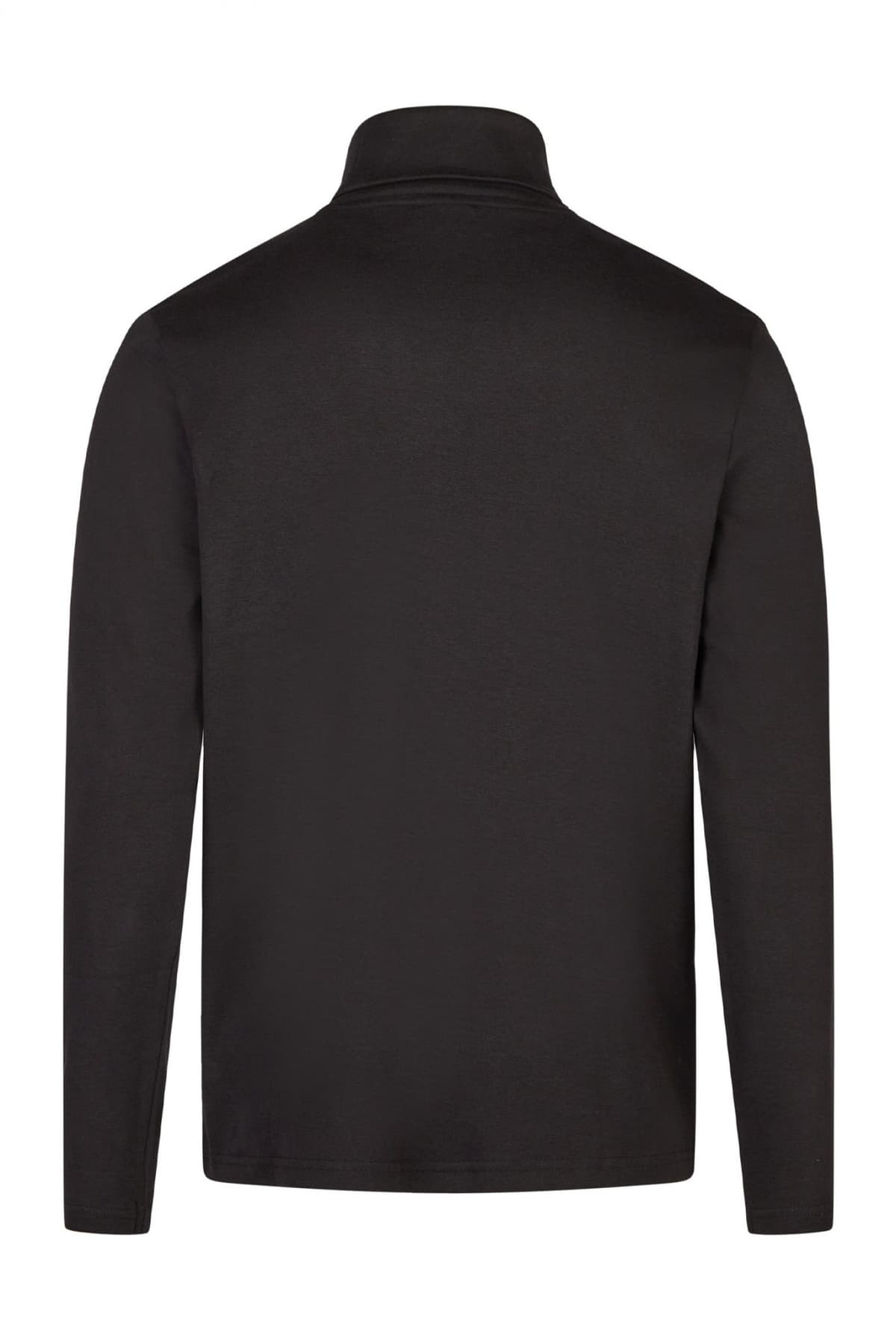 HECHTER T-SHIRT JERSEY ROLLNECK LOGO ΜΑΥΡΟ