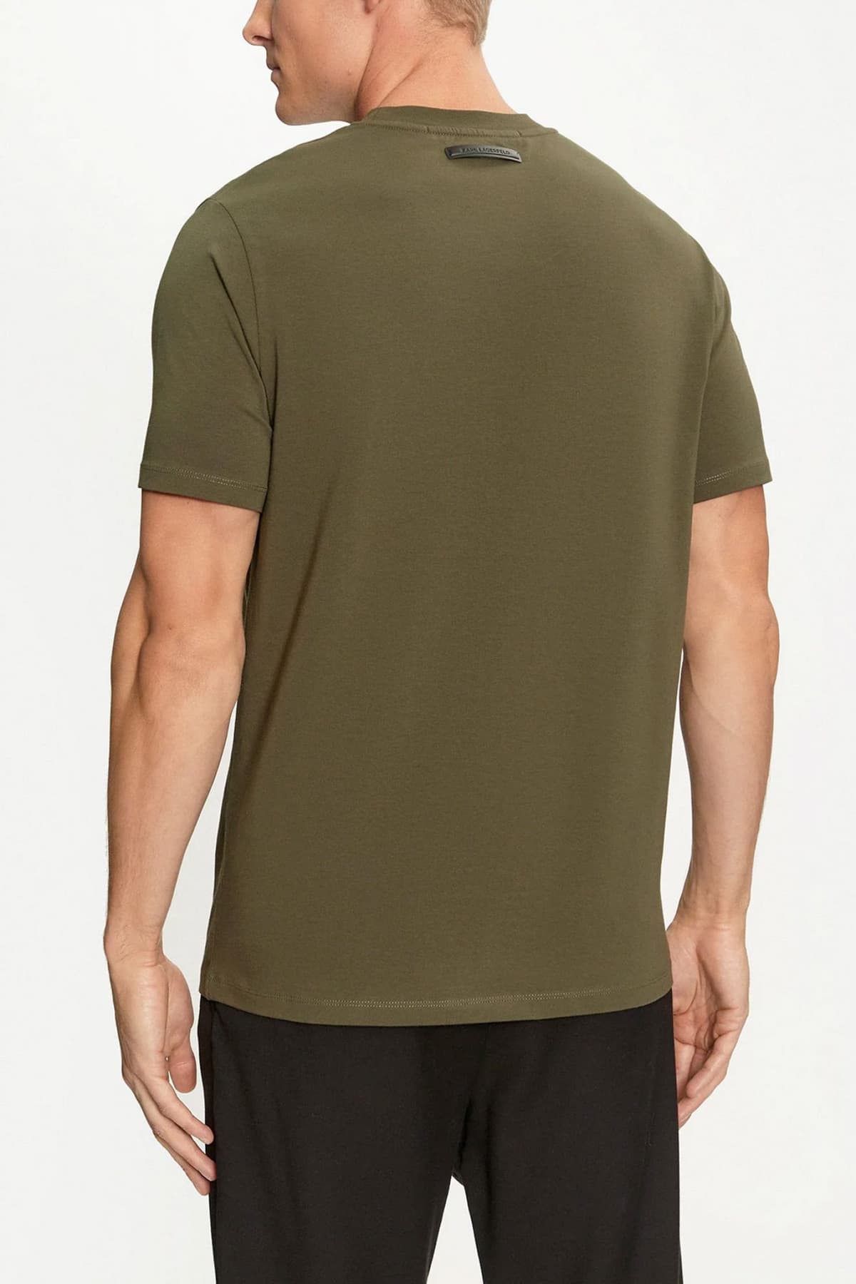 KARL LAGERFELD T-SHIRT LOGO ΧΑΚΙ
