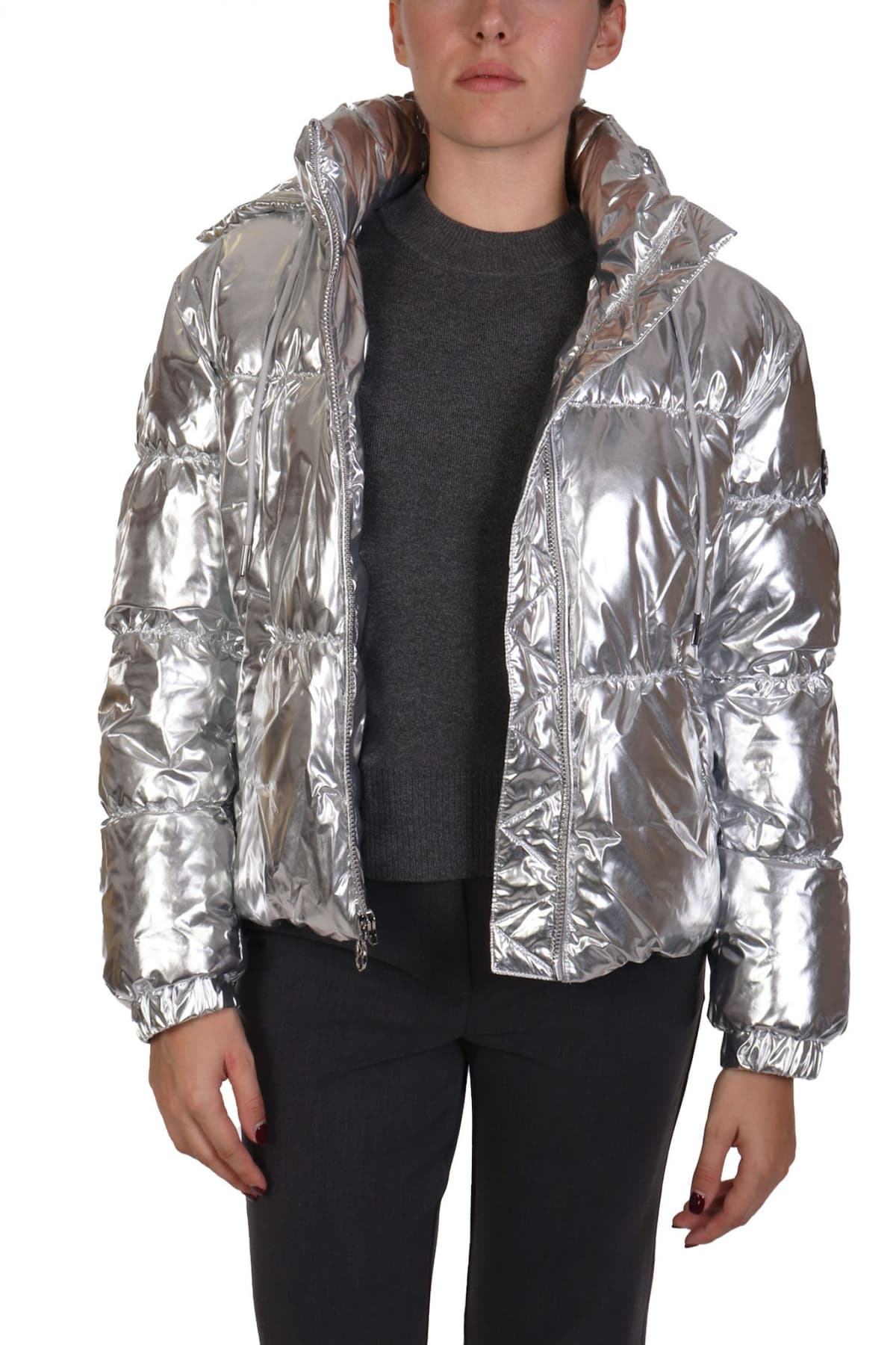 MICHAEL KORS ΜΠΟΥΦΑΝ PUFFER LOGO ΑΣΗΜΙ