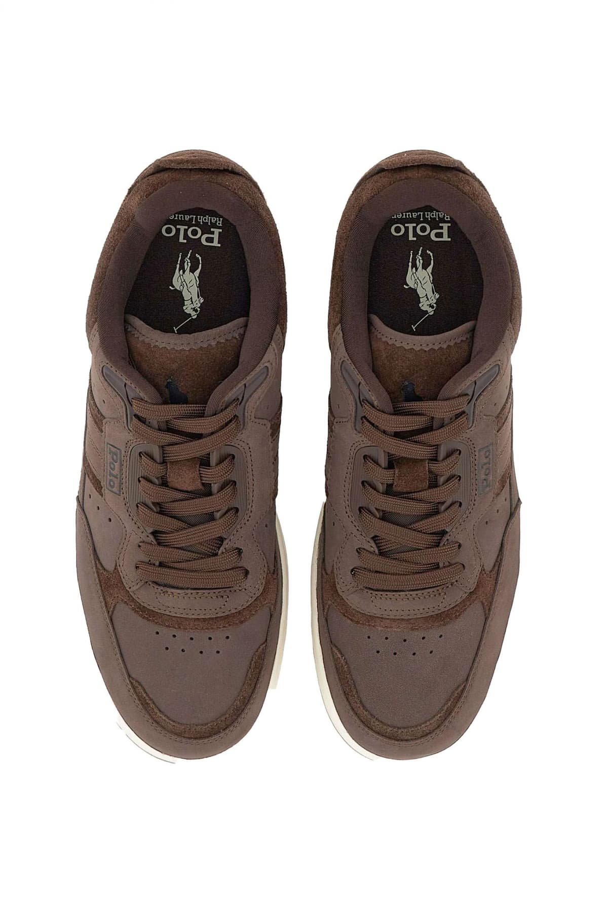 RALPH LAUREN ΠΑΠΟΥΤΣΙΑ SNEAKERS MASTERS SPRT SK-LTL-LTL ΚΑΦΕ