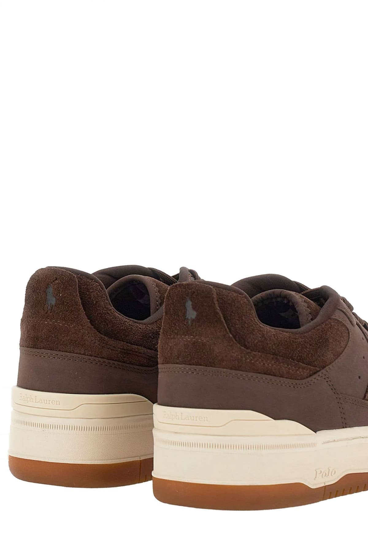 RALPH LAUREN ΠΑΠΟΥΤΣΙΑ SNEAKERS MASTERS SPRT SK-LTL-LTL ΚΑΦΕ