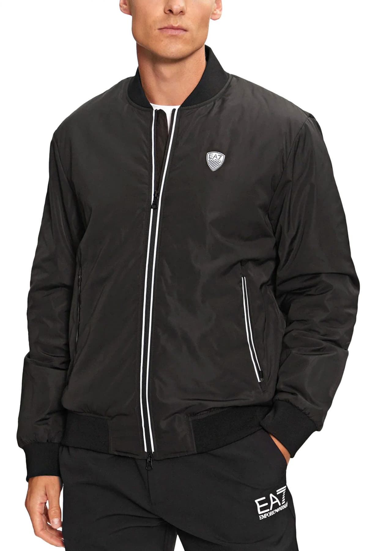 ARMANI 7 ΜΠΟΥΦΑΝ BOMBER LOGO ΜΑΥΡΟ