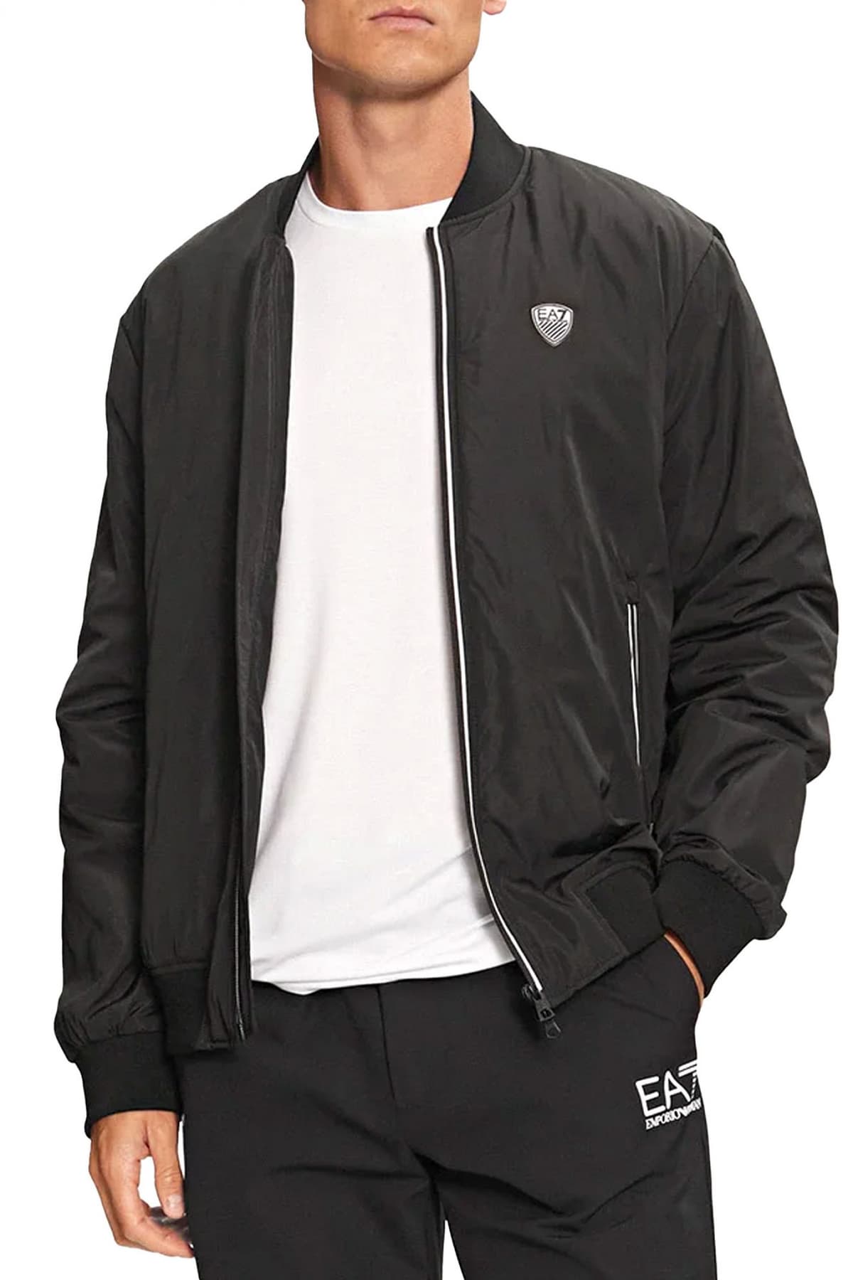 ARMANI 7 ΜΠΟΥΦΑΝ BOMBER LOGO ΜΑΥΡΟ