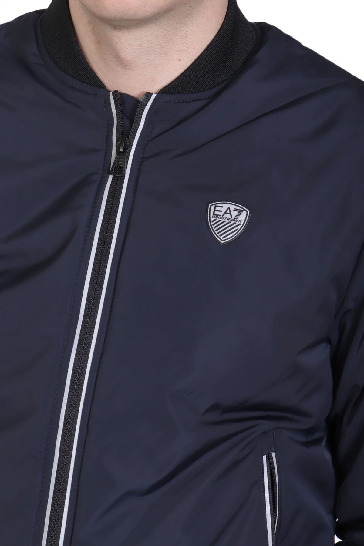 ARMANI 7 ΜΠΟΥΦΑΝ BOMBER LOGO ΜΠΛΕ