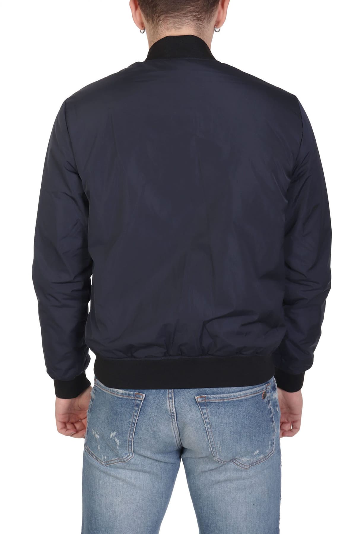 ARMANI 7 ΜΠΟΥΦΑΝ BOMBER LOGO ΜΠΛΕ