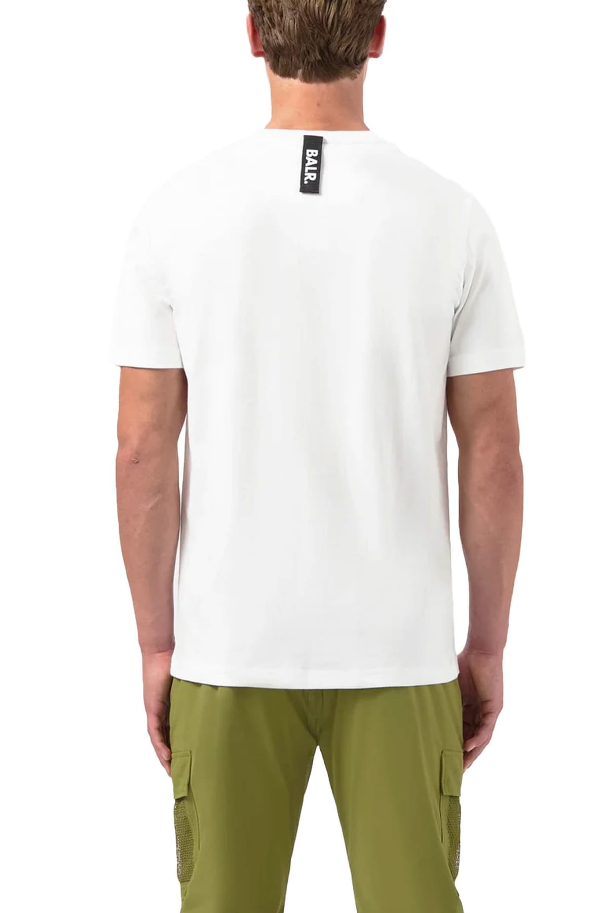 BALR. T-SHIRT HEXLINE REGULAR FIT LOGO ΛΕΥΚΟ