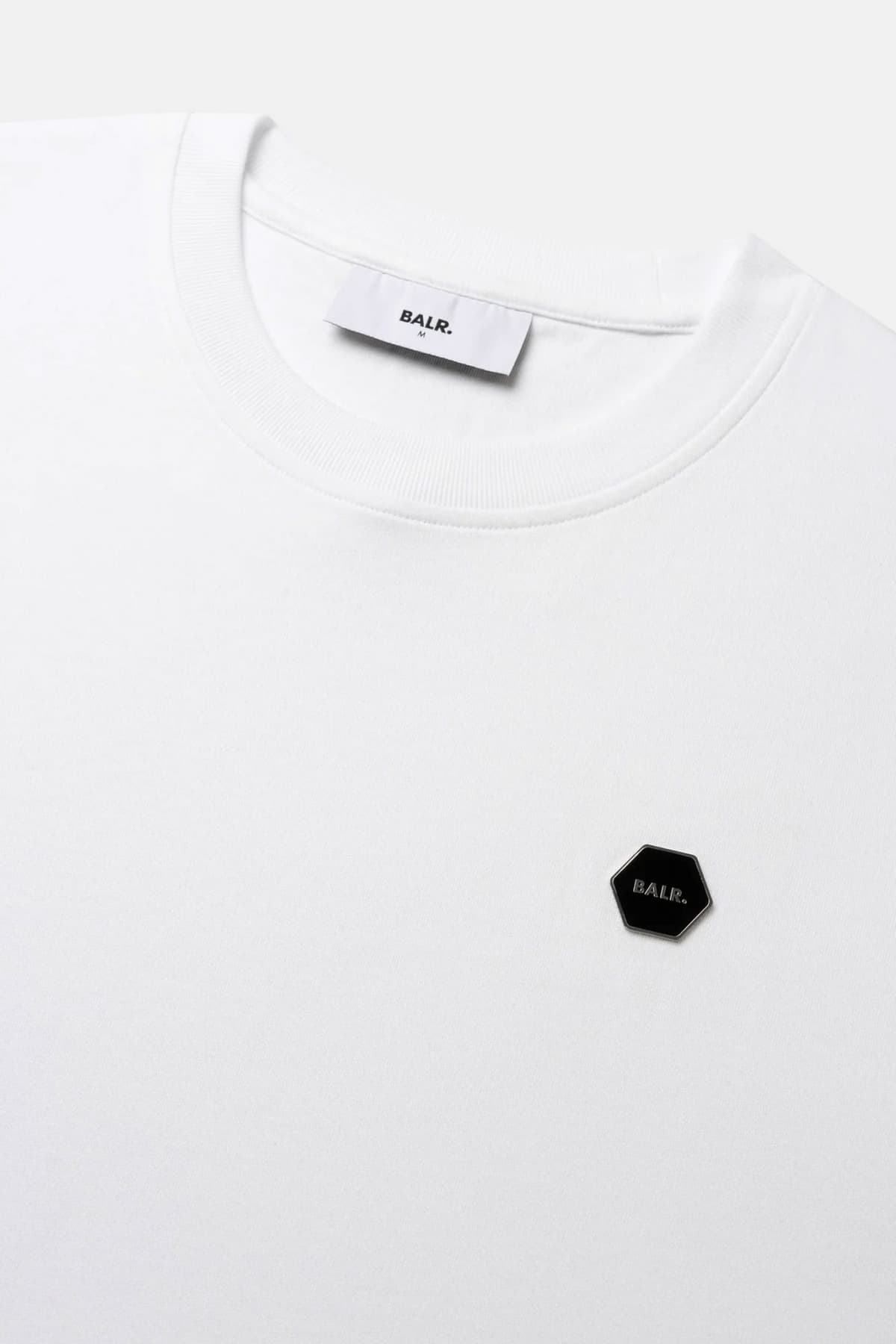 BALR. T-SHIRT HEXLINE REGULAR FIT LOGO ΛΕΥΚΟ