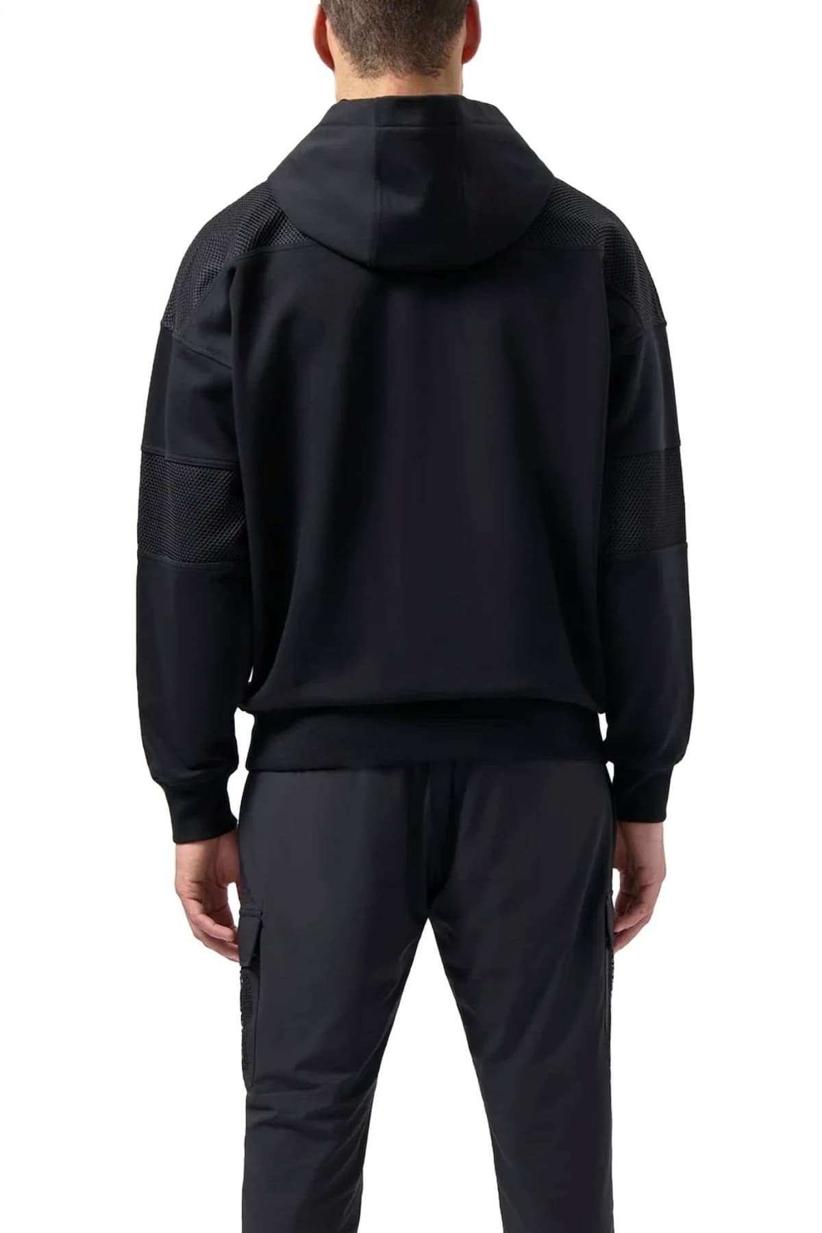 BALR. ΦΟΥΤΕΡ HOODIE HEXLINE BOX FIT LOGO ΜΑΥΡΟ