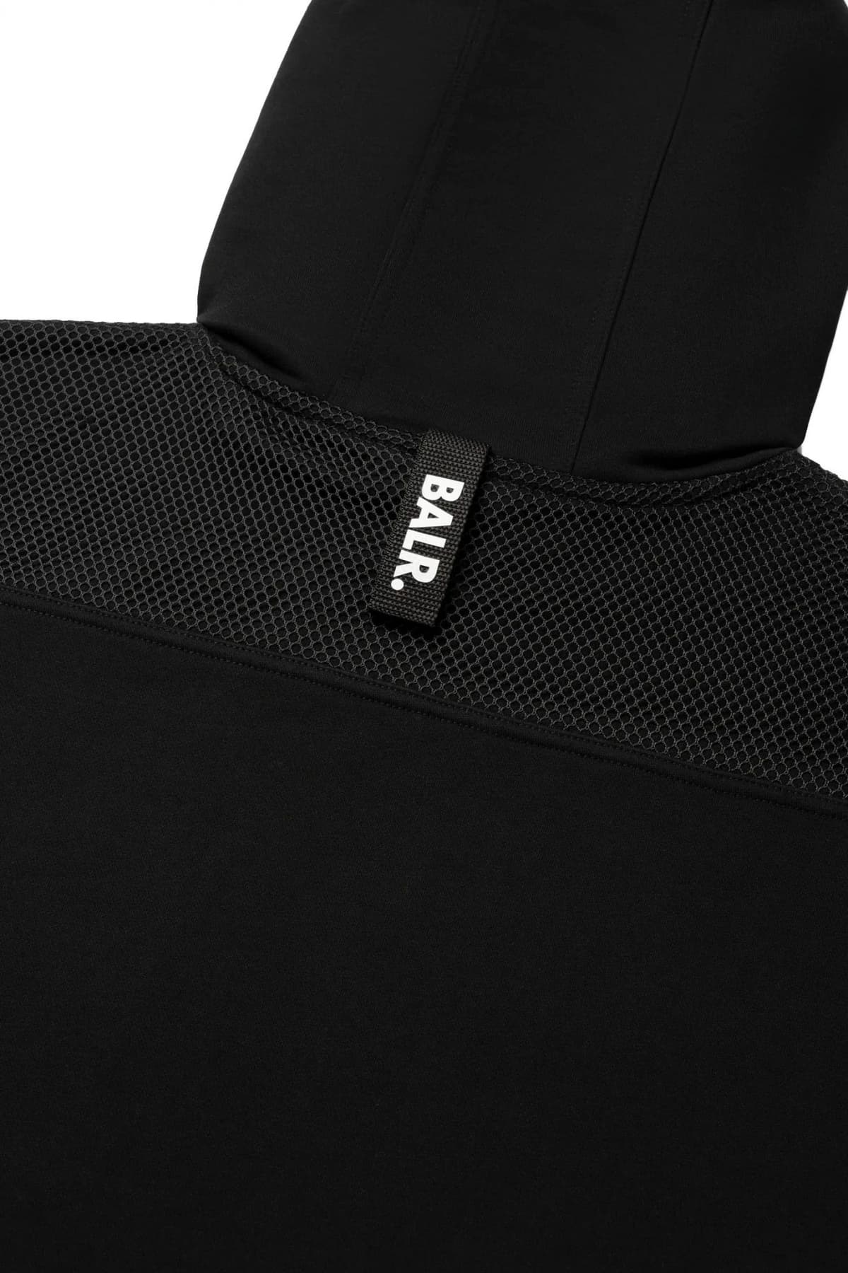 BALR. ΦΟΥΤΕΡ HOODIE HEXLINE BOX FIT LOGO ΜΑΥΡΟ