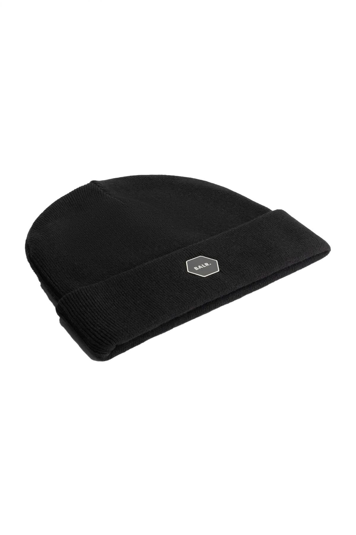 BALR. ΣΚΟΥΦΟΣ HEXLINE BADGE BEANIE LOGO ΜΑΥΡΟ