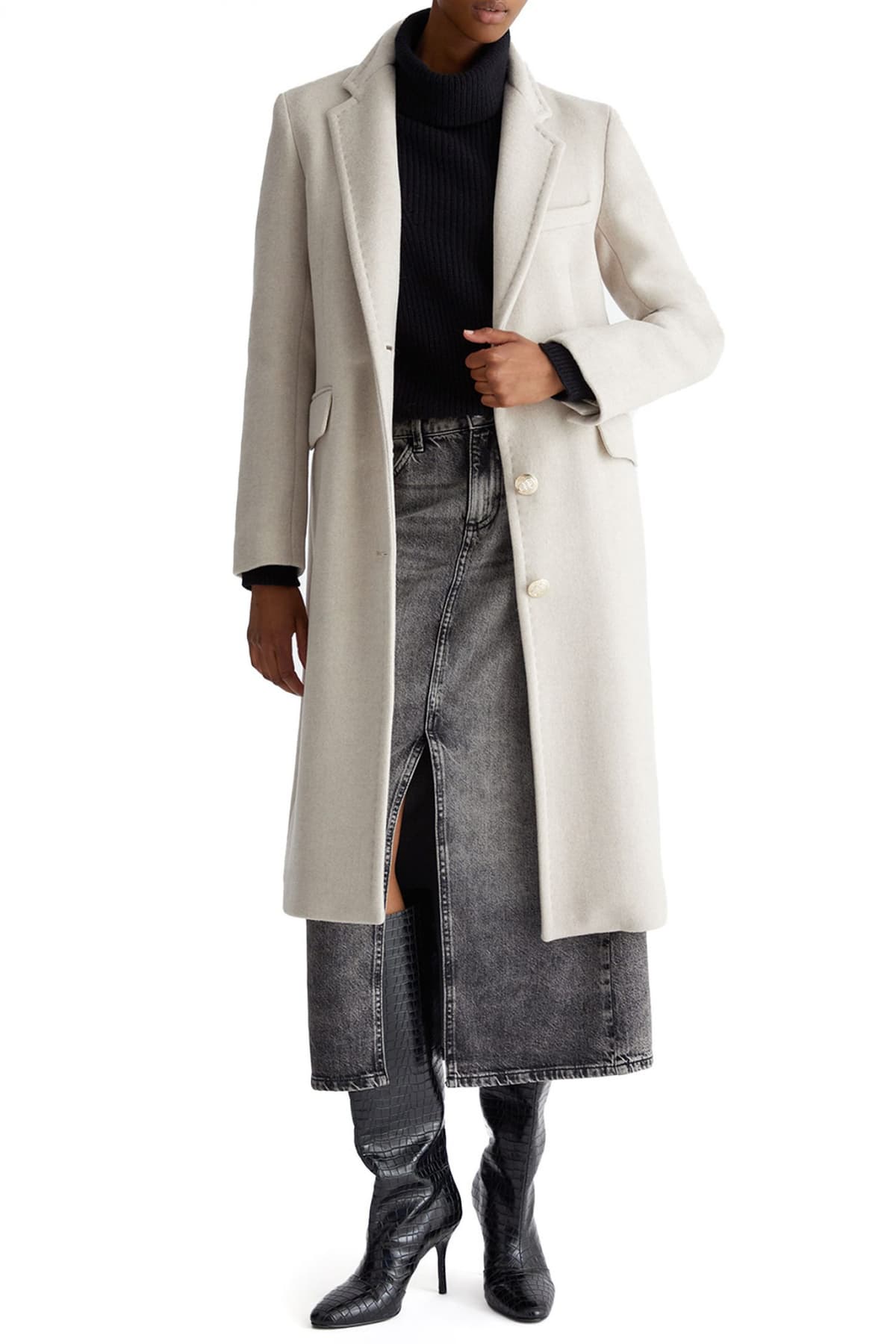 LIU-JO ΠΑΛΤΟ SLIM ΕΚΡΟΥ