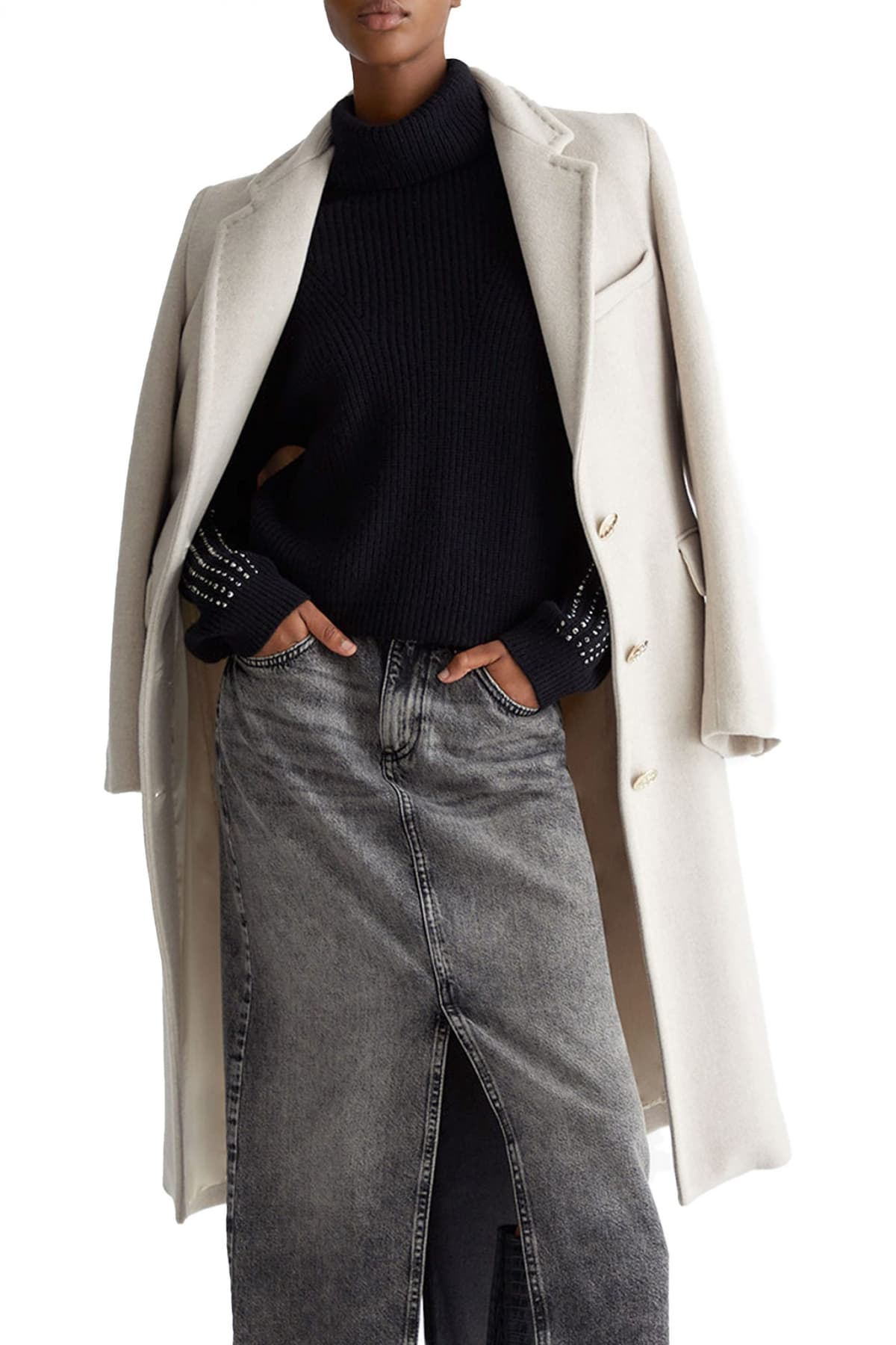 LIU-JO ΠΑΛΤΟ SLIM ΕΚΡΟΥ