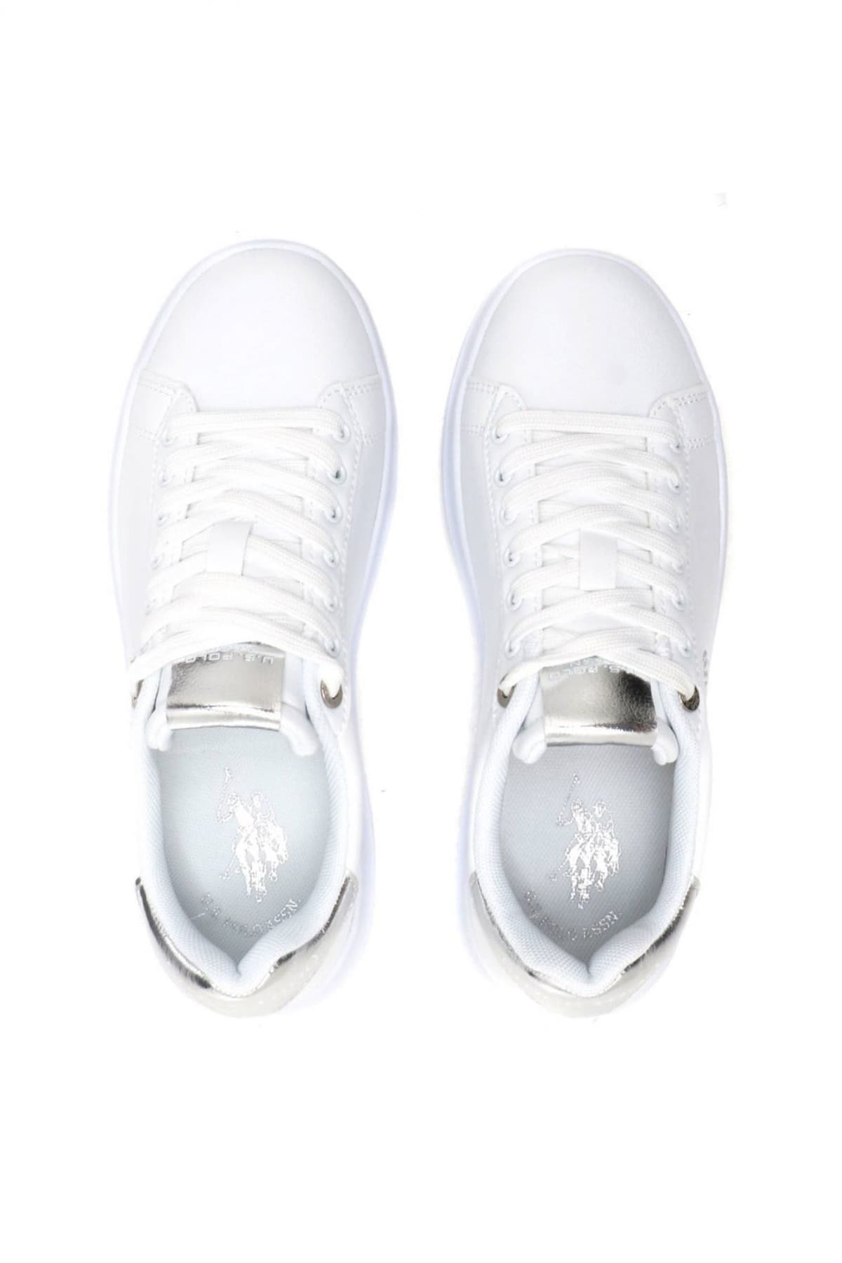 U.S. POLO ASSN. ΠΑΠΟΥΤΣΙΑ SNEAKERS LOGO ΛΕΥΚΟ