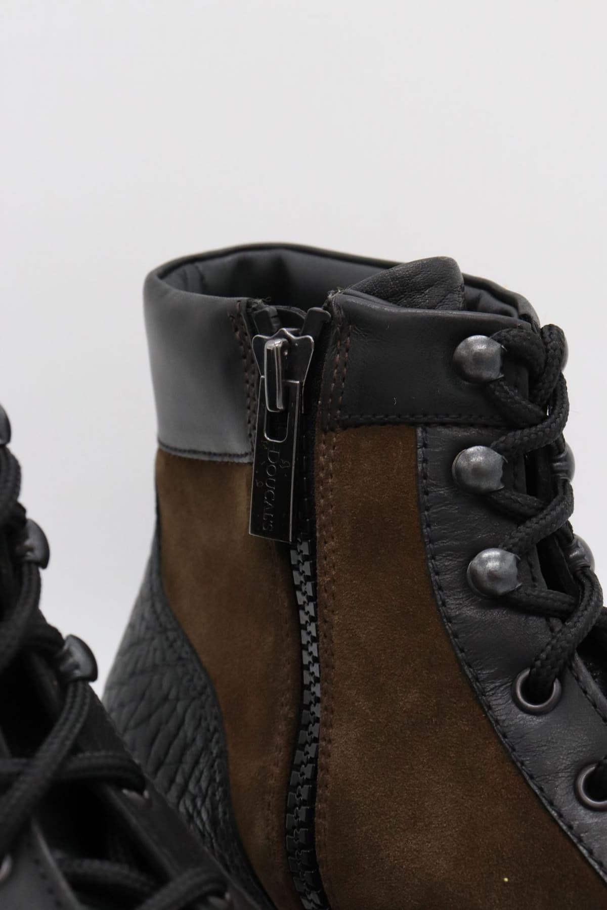 DOUCAL'S ΠΑΠΟΥΤΣΙ ΜΠΟΤΑΚΙ ΔΕΤΟ SIDEZIP ΜΑΥΡΟ-ΧΑΚΙ