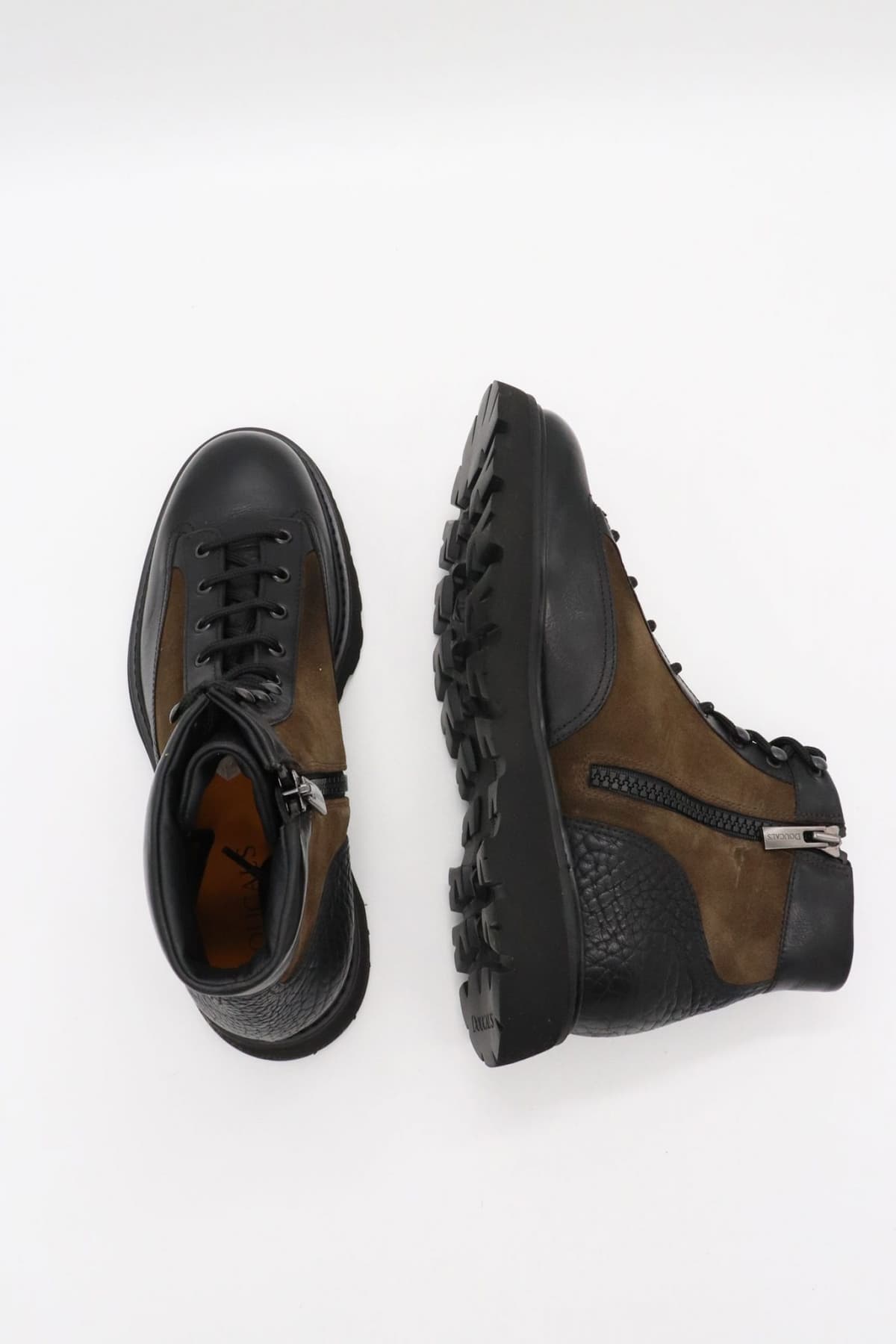 DOUCAL'S ΠΑΠΟΥΤΣΙ ΜΠΟΤΑΚΙ ΔΕΤΟ SIDEZIP ΜΑΥΡΟ-ΧΑΚΙ